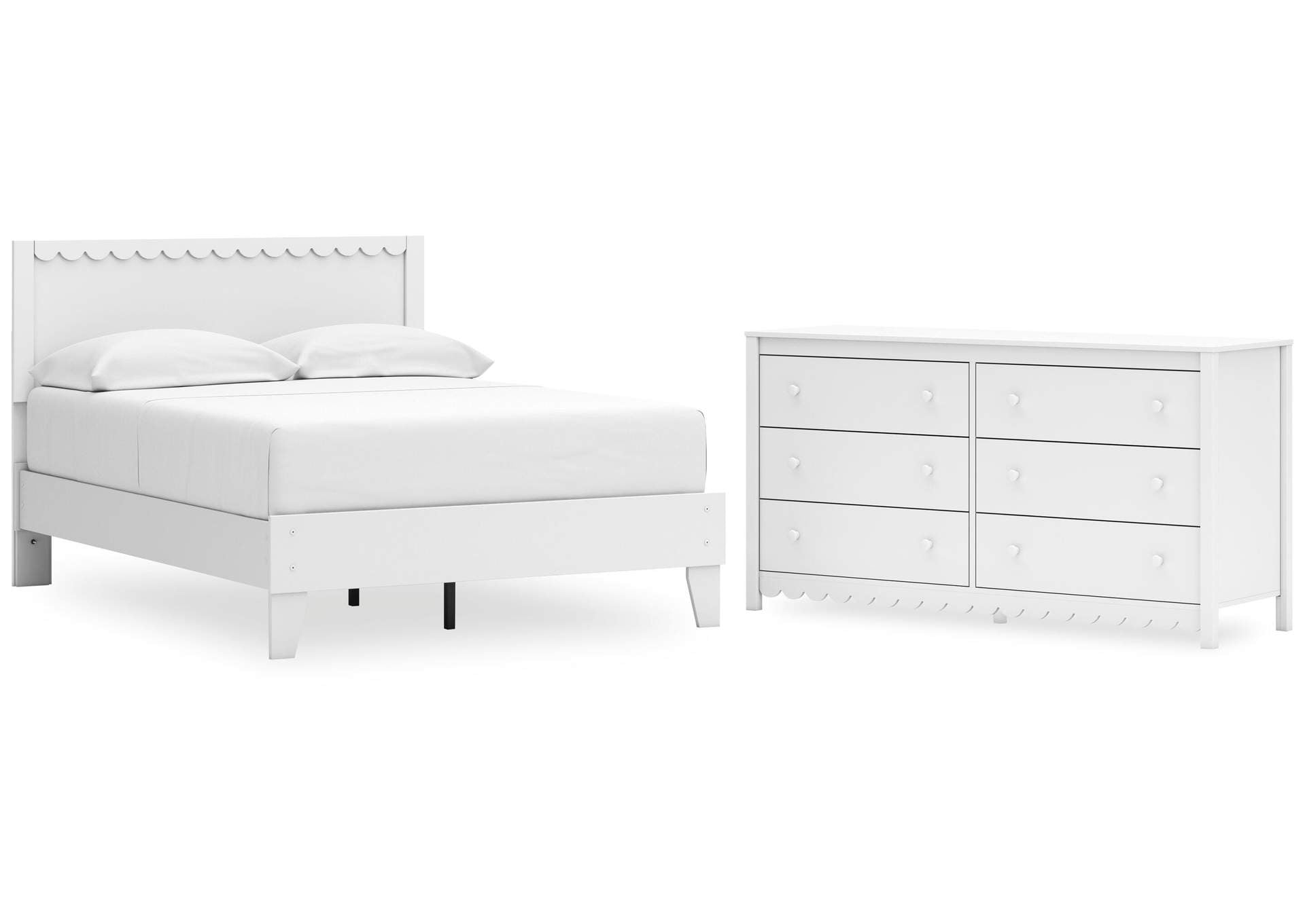 Hallityn Full Panel Platform Bed and Dresser