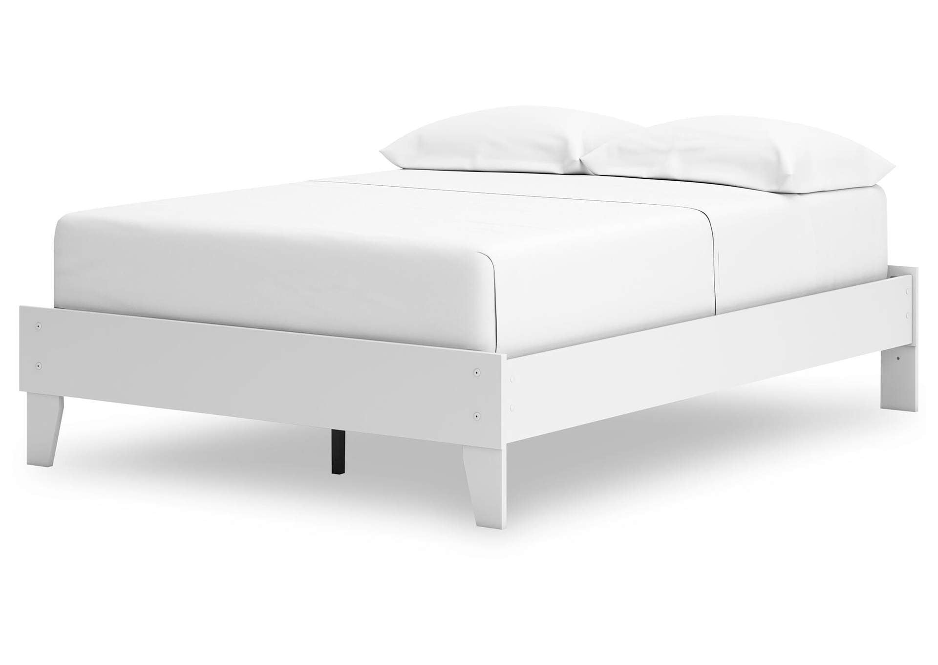 Hallityn Full Platform Bed, Dresser and Nightstand angled view