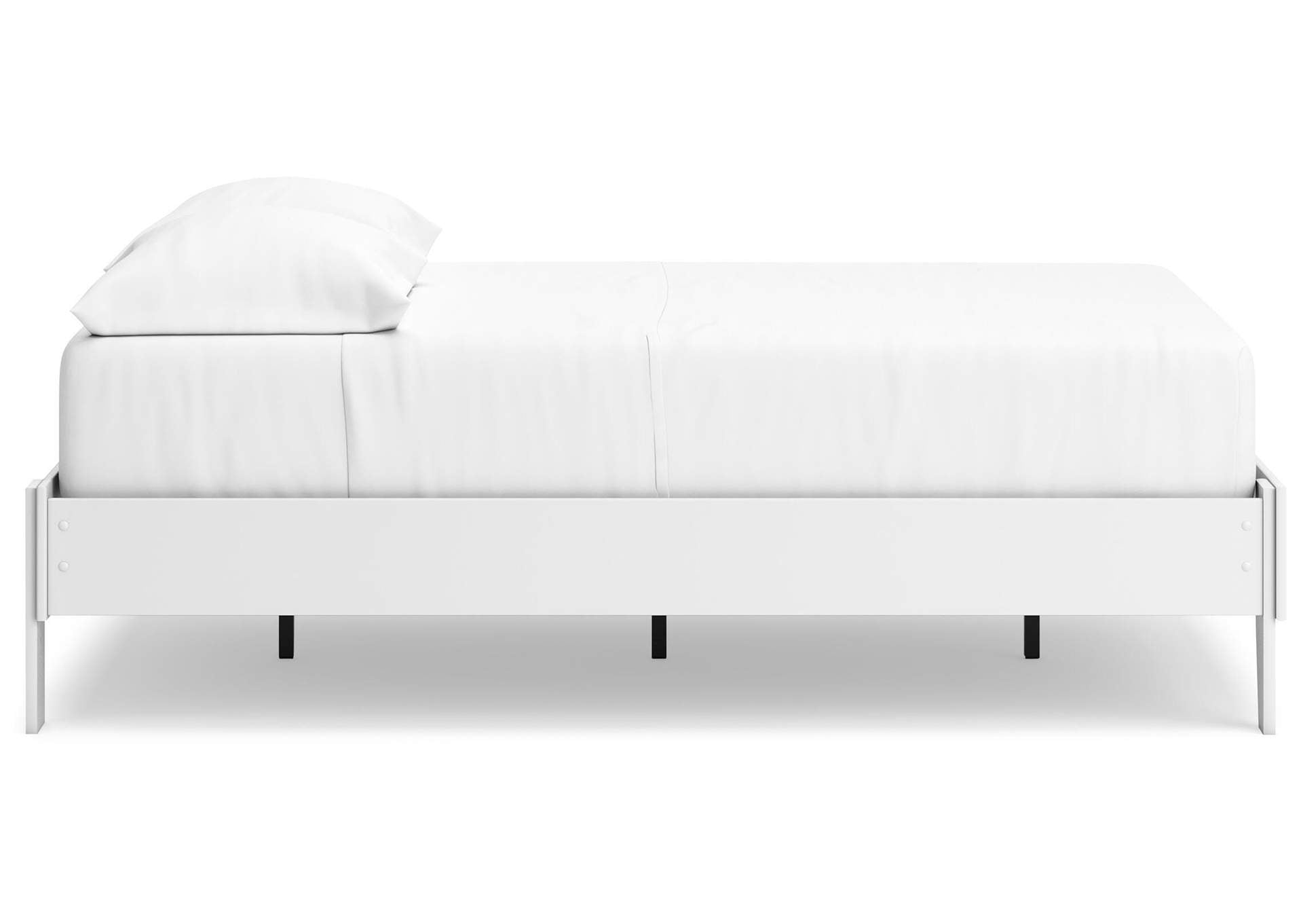Hallityn Full Platform Bed and 2 Nightstands side view