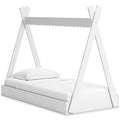 Hallityn Twin Tent Bed in White, angle view