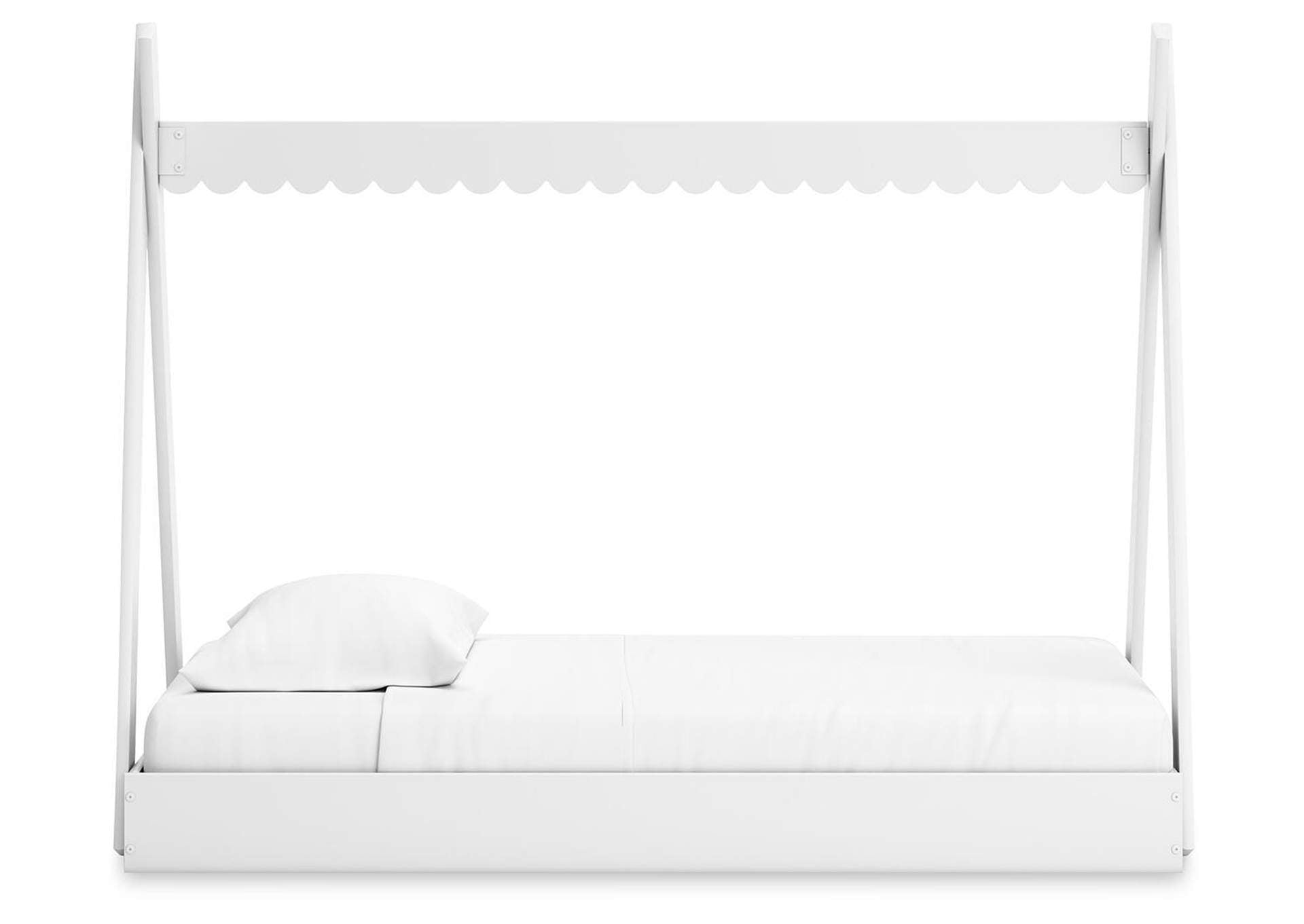 Hallityn Twin Tent Bed, Dresser and 2 Nightstands side view