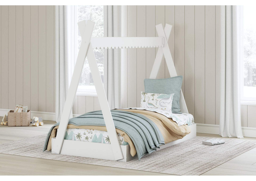 Hallityn Twin Tent Bed, Dresser, Chest and Nightstand