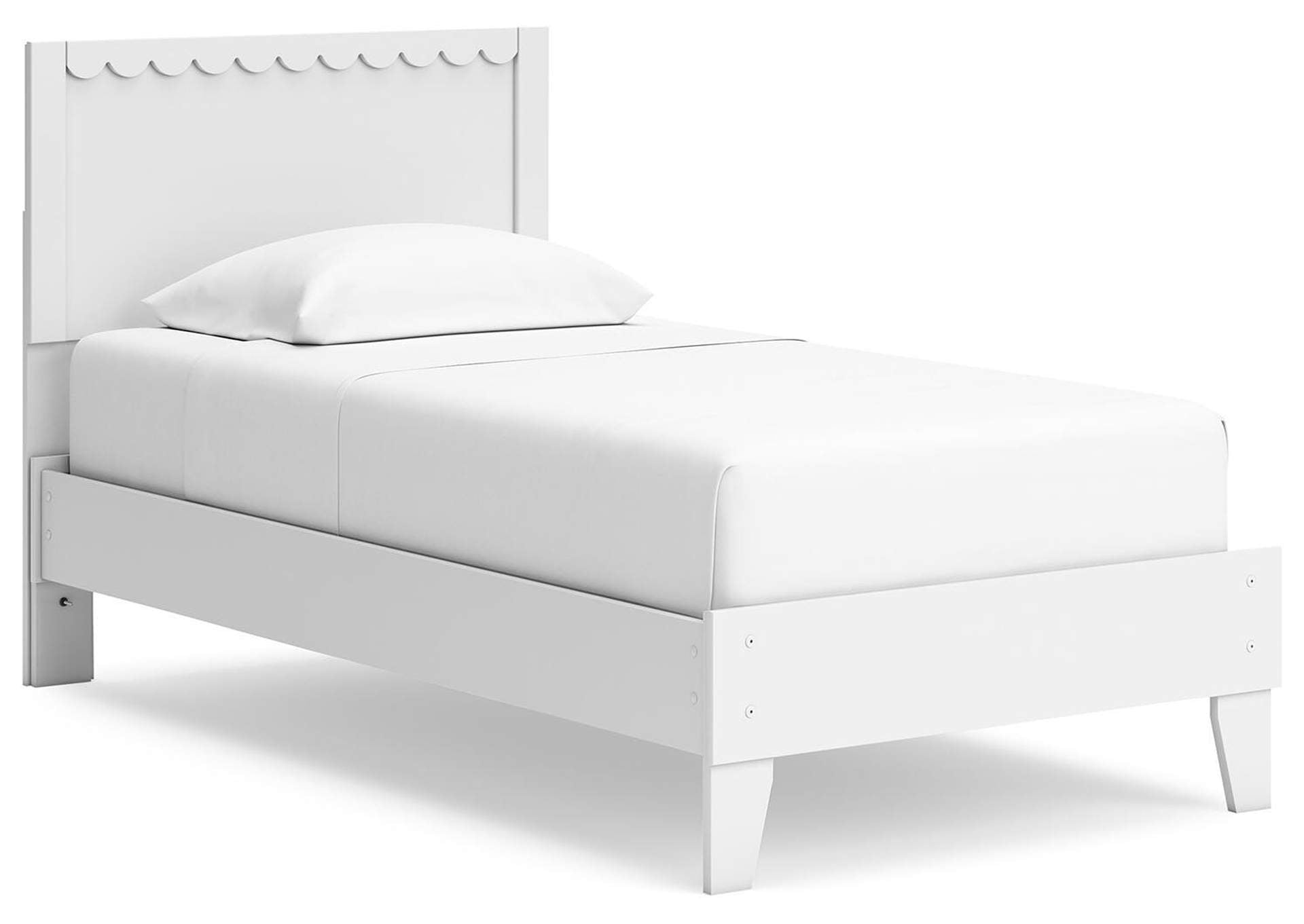 Hallityn Twin Panel Platform Bed angled view