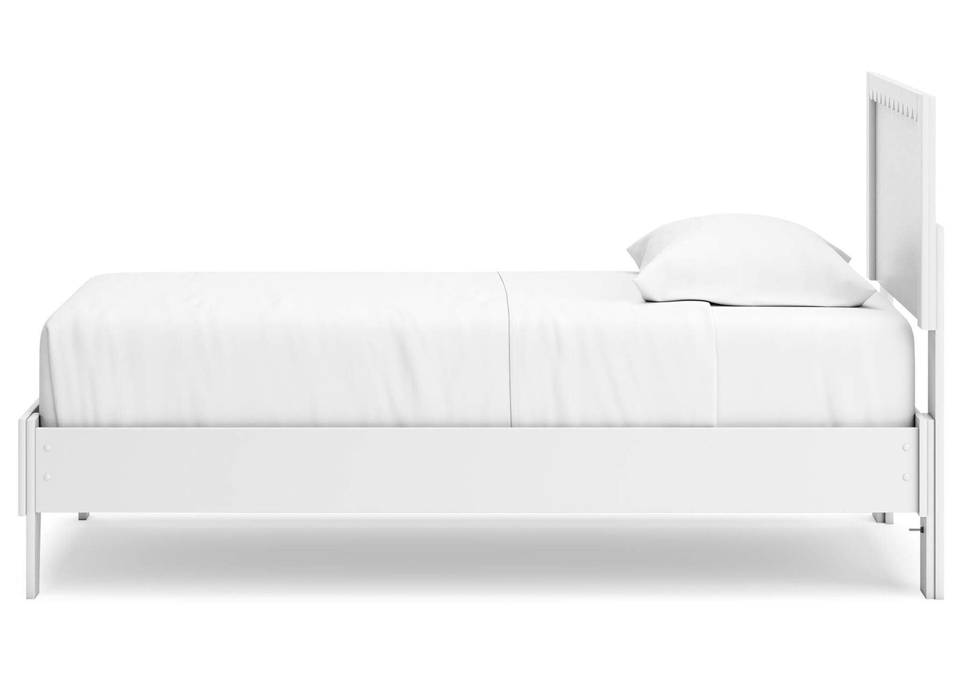 Hallityn Twin Panel Platform Bed side view