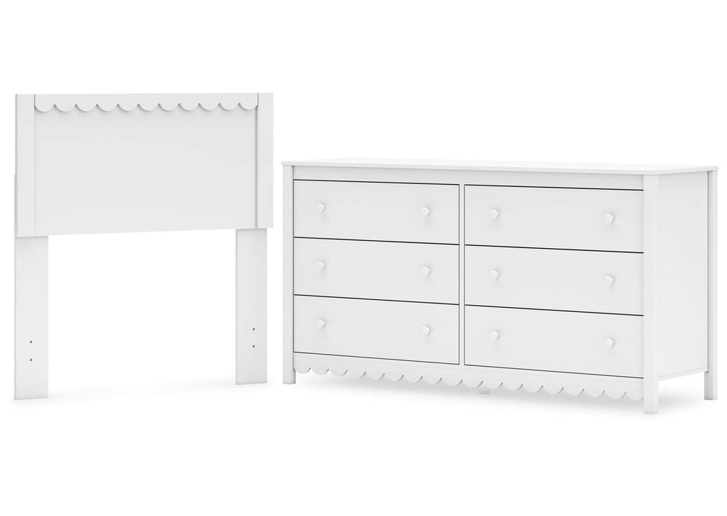 Hallityn Twin Panel Headboard and Dresser