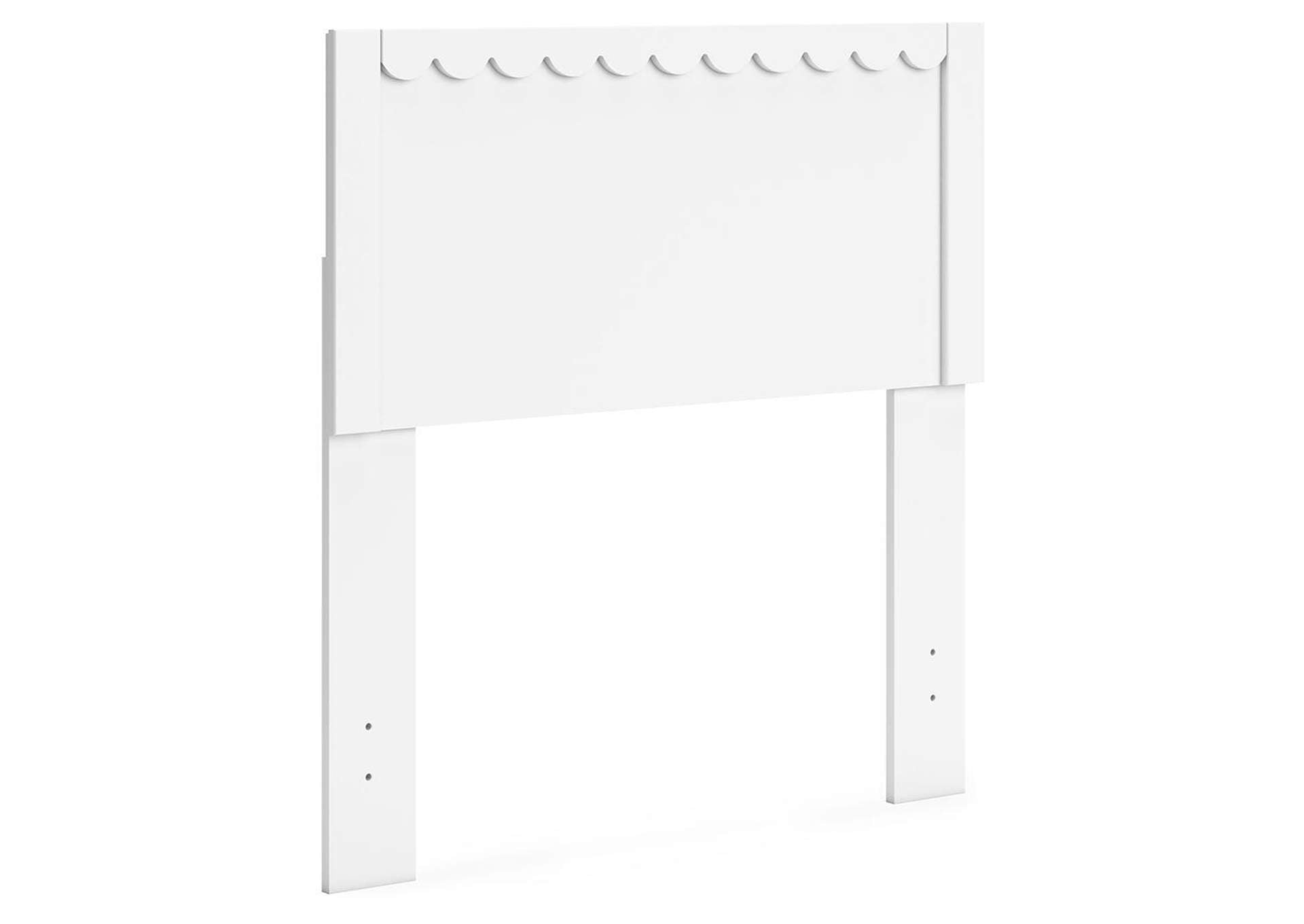 Hallityn Twin Panel Platform Bed angled view