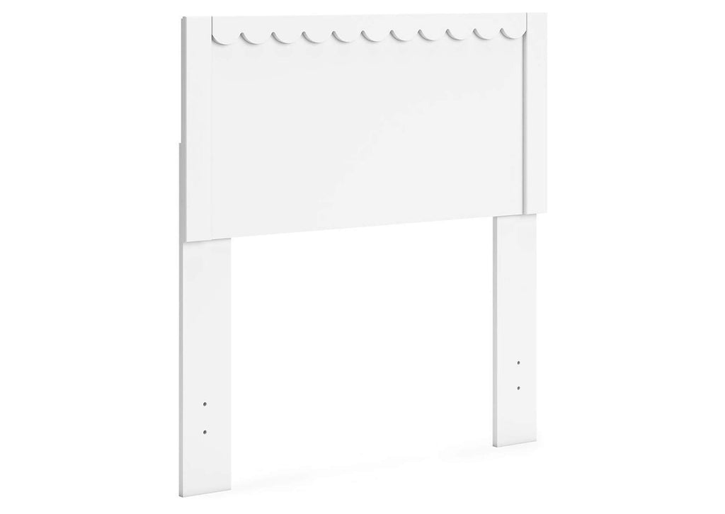 Hallityn Twin Panel Headboard and Nightstand angled view