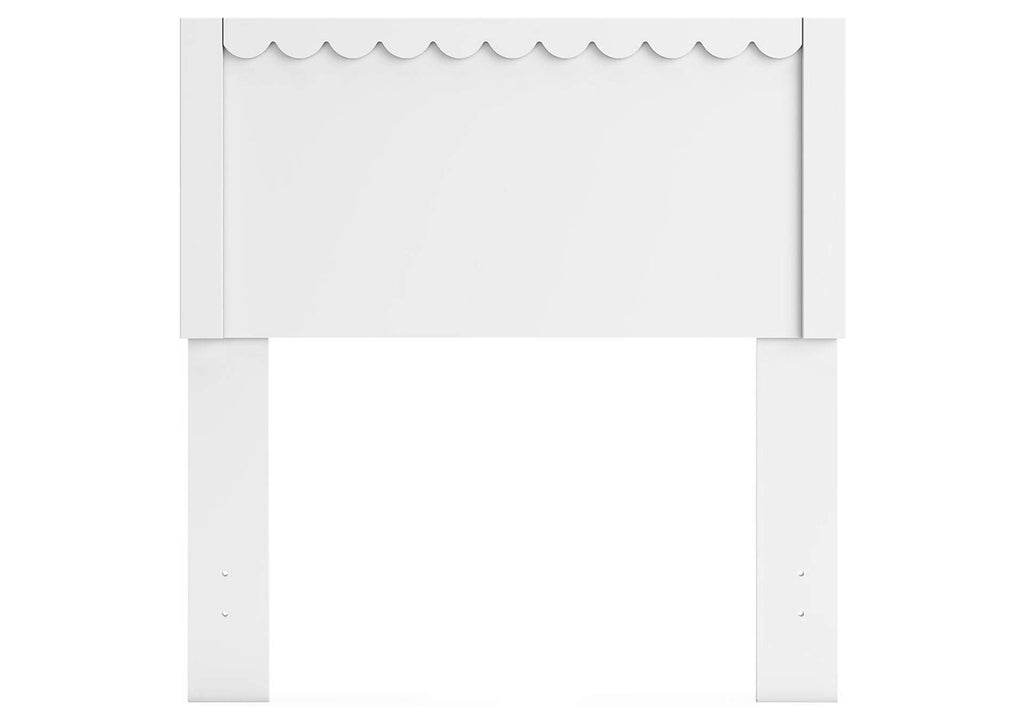 Hallityn Twin Panel Headboard, Dresser and Nightstand front view