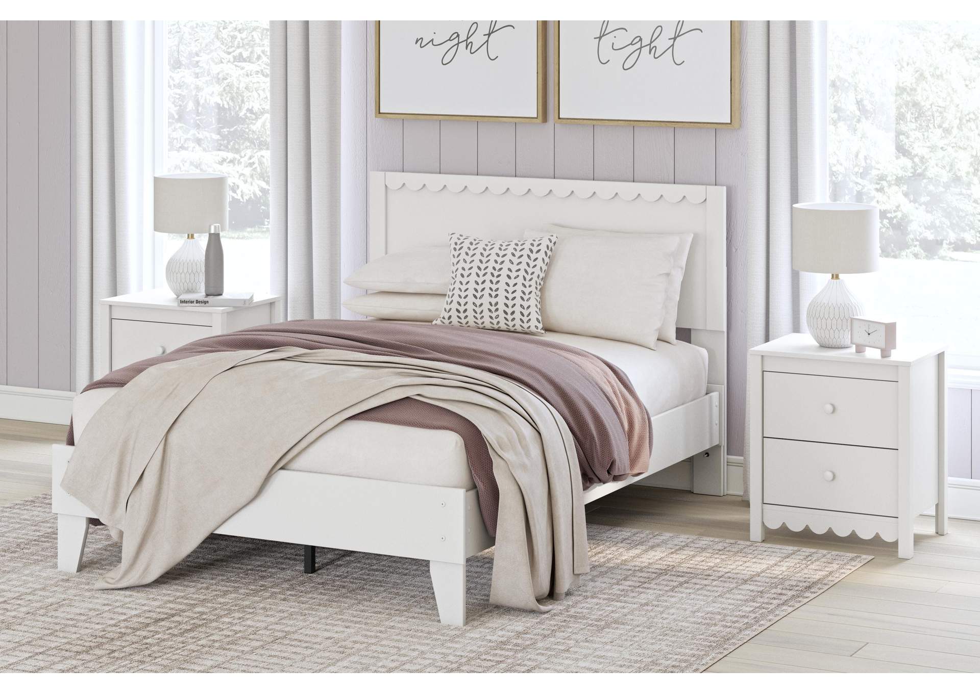 Hallityn Full Panel Headboard and Dresser