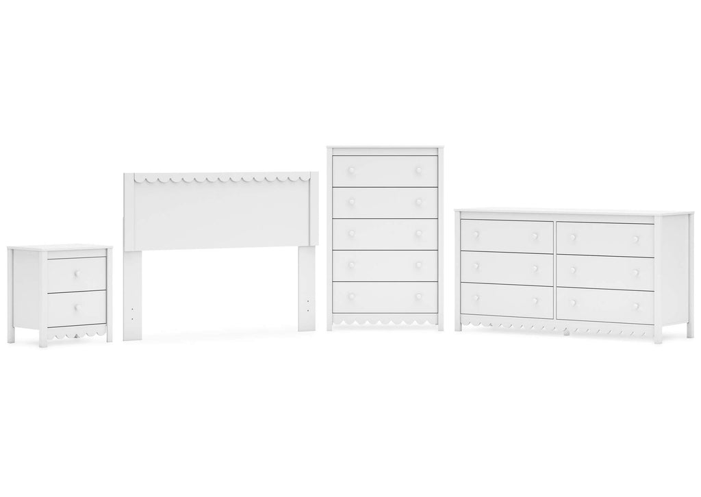 Hallityn Full Panel Headboard, Dresser, Chest and Nightstand