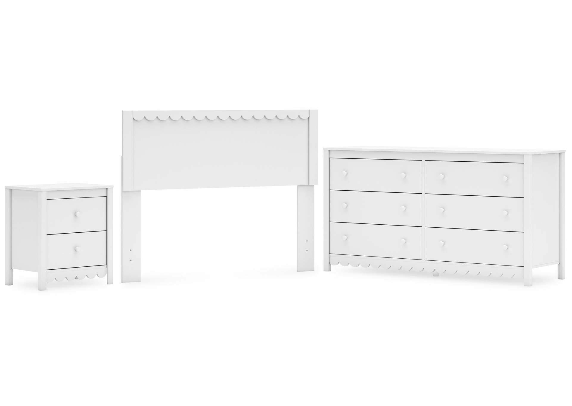 Hallityn Full Panel Headboard, Dresser and Nightstand