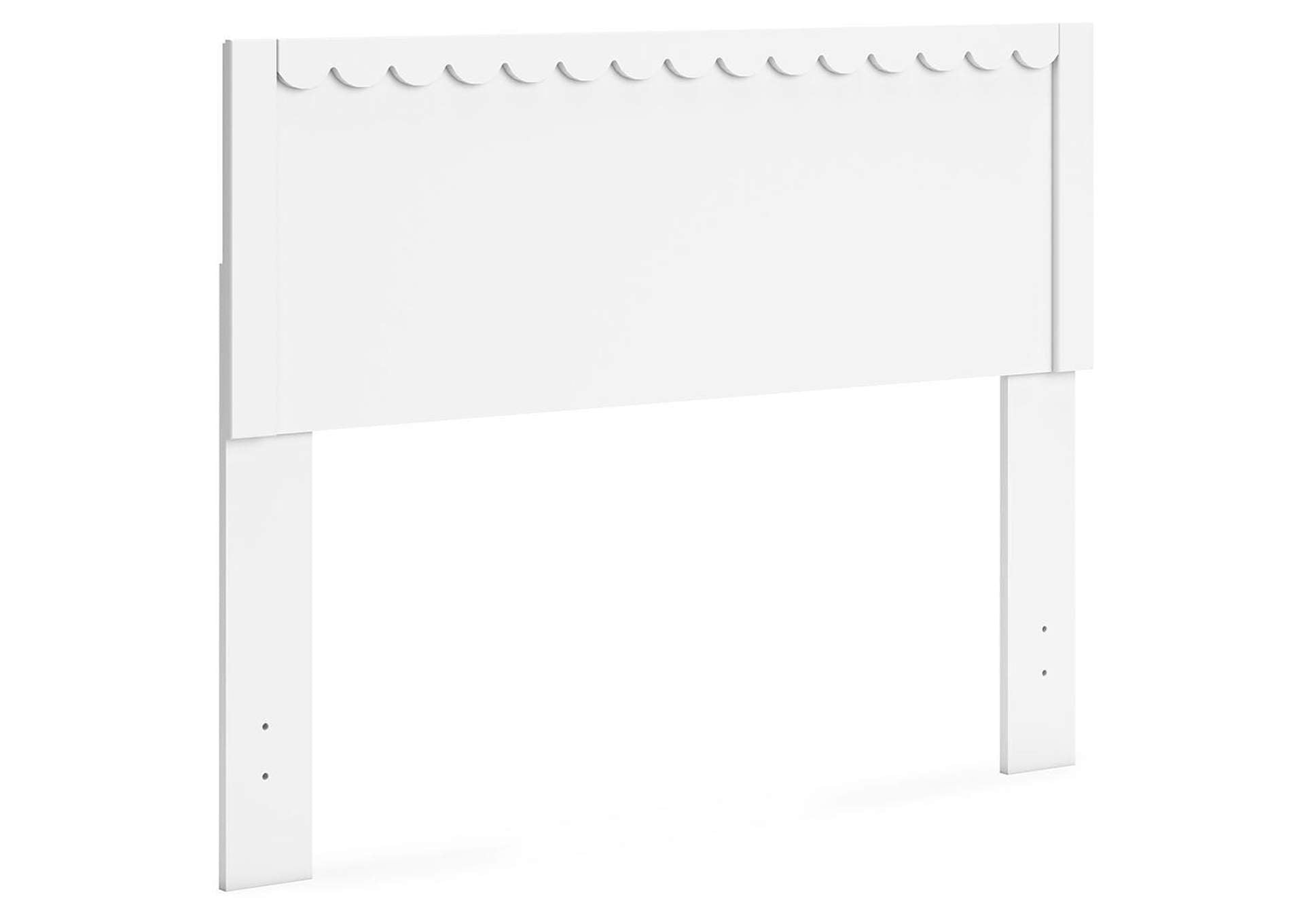 Hallityn Full Panel Headboard and 2 Nightstands angled view