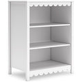 Hallityn Bookcase in White, angle view