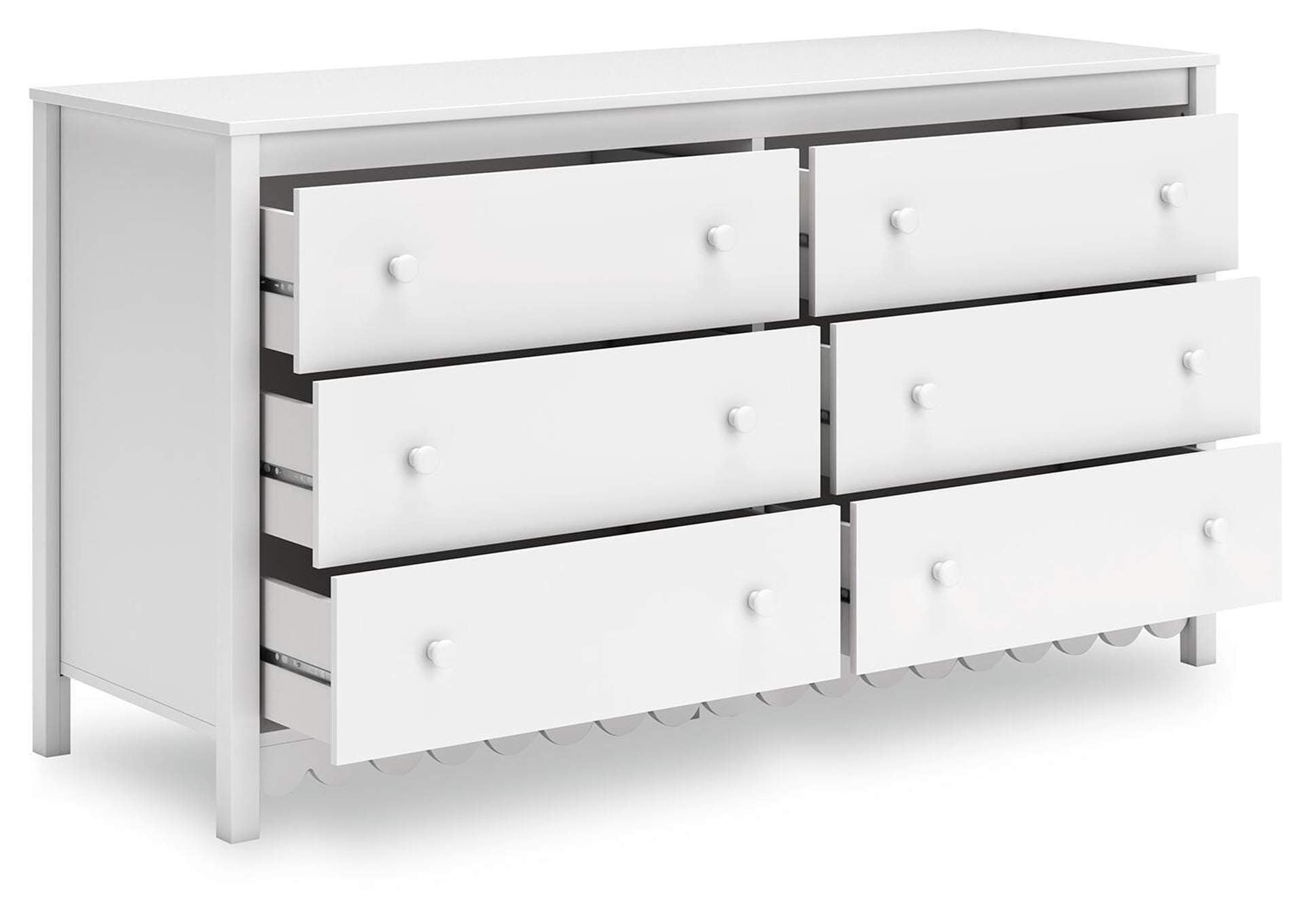 Hallityn Twin Panel Platform Bed, Dresser and Nightstand angled view