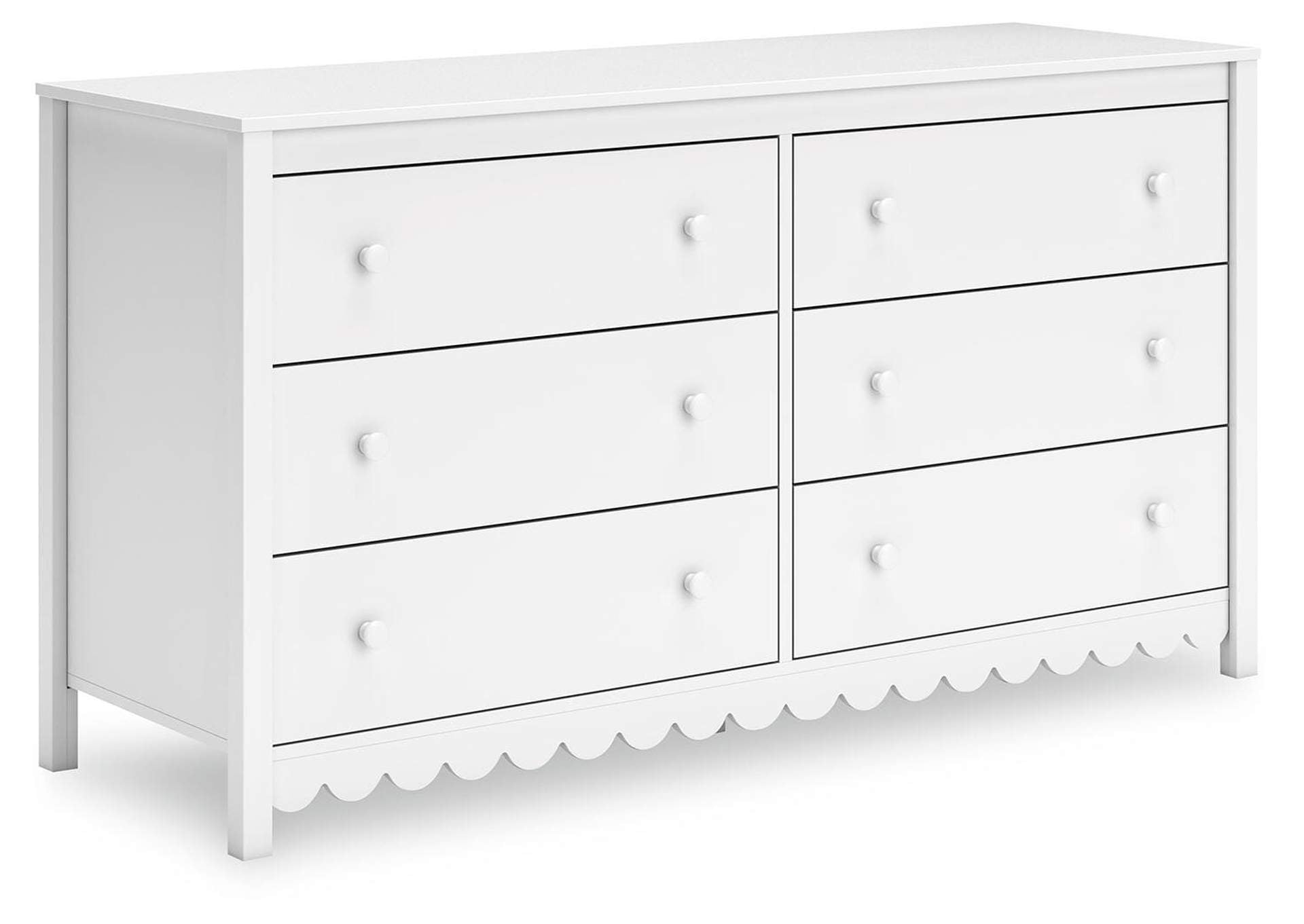 Hallityn Full Platform Bed, Dresser and Chest angled view