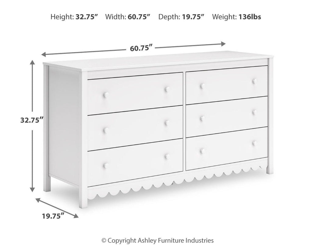 Hallityn Dresser in White, alternate view 5