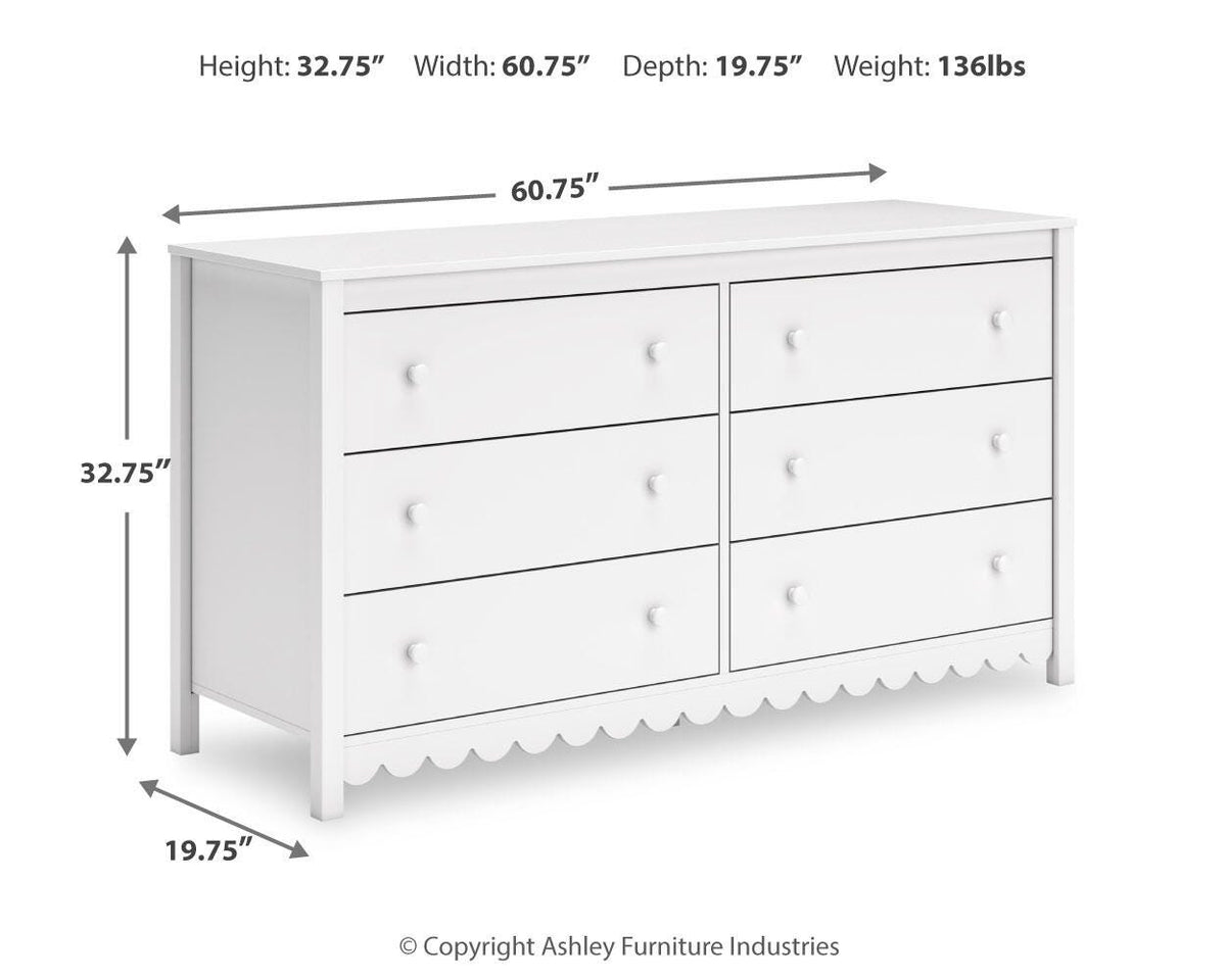Hallityn Dresser in White, alternate view 5