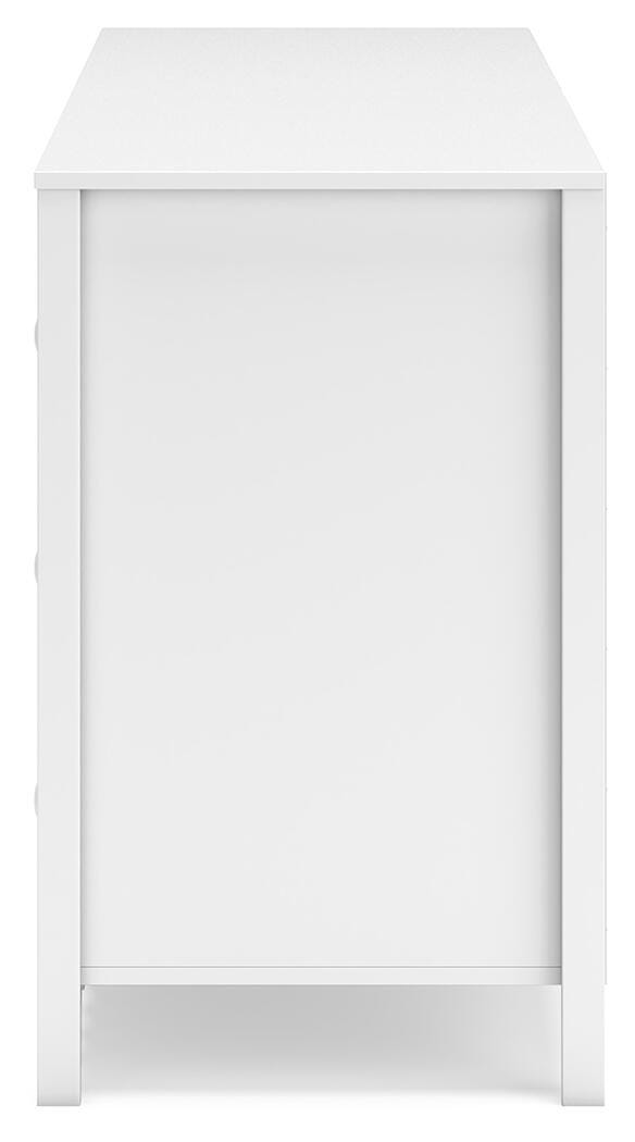 Hallityn Dresser in White, alternate side view