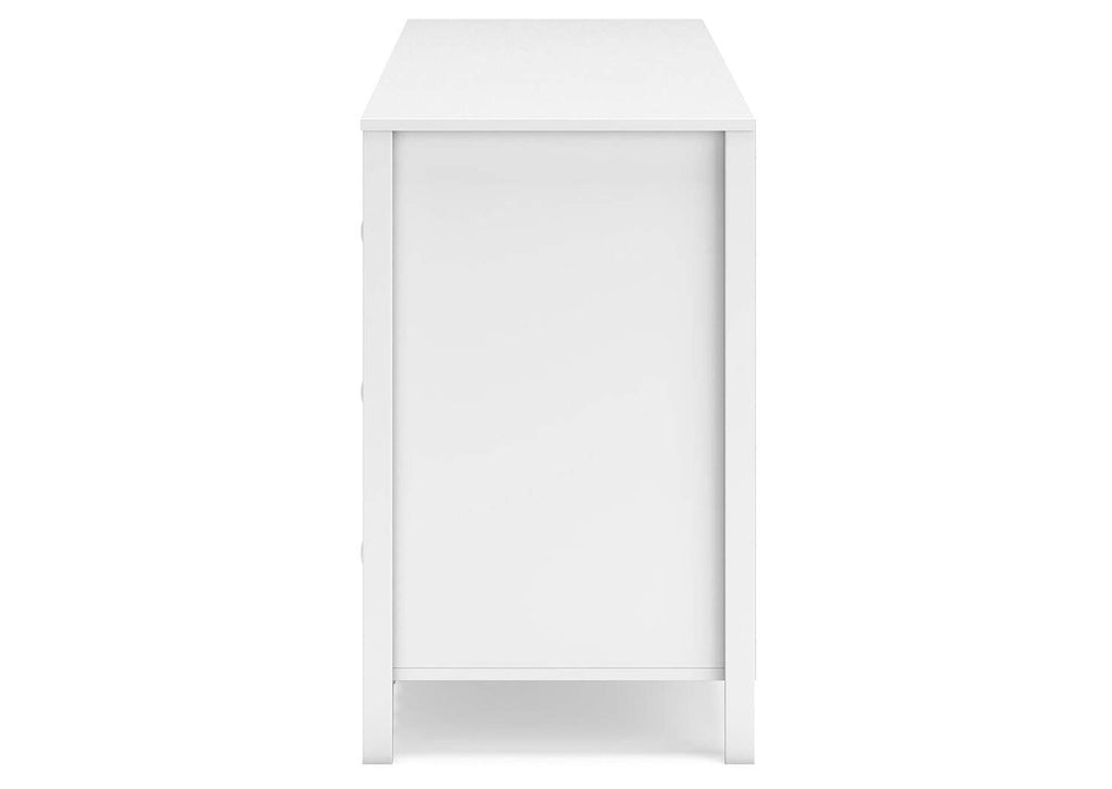 Hallityn Twin Platform Bed, Dresser, Chest and Nightstand side view