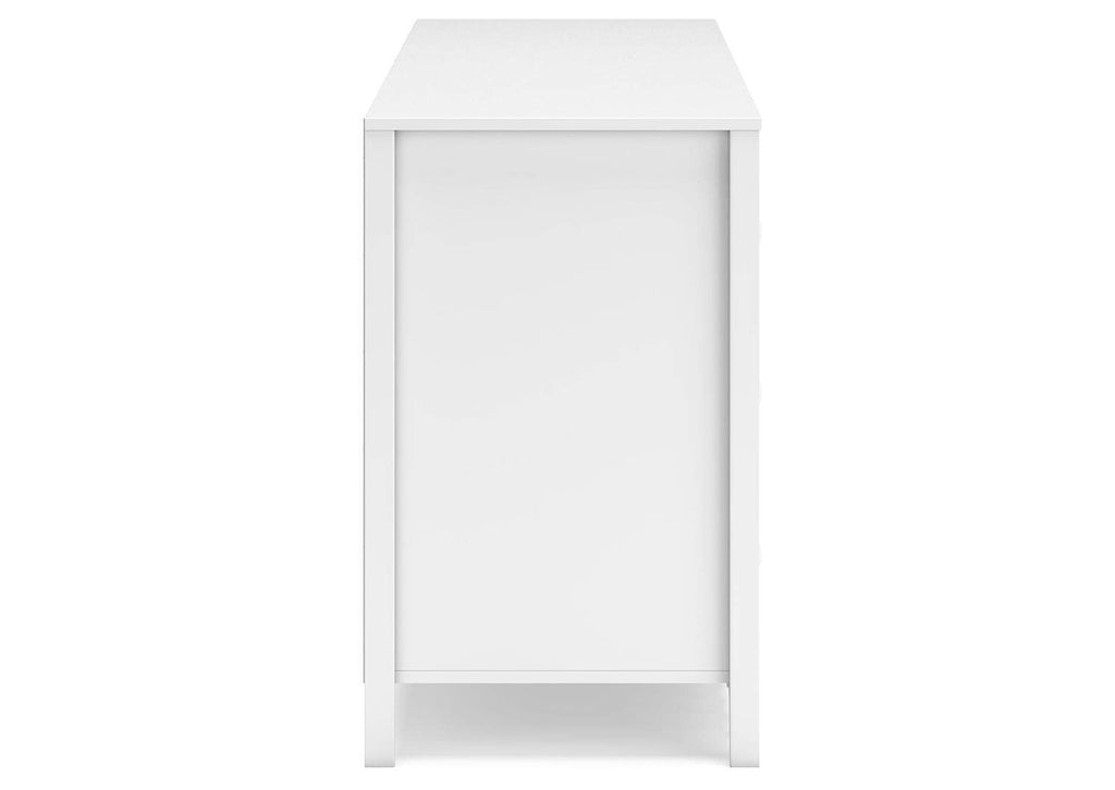 Hallityn Full Platform Bed, Dresser and 2 Nightstands side view