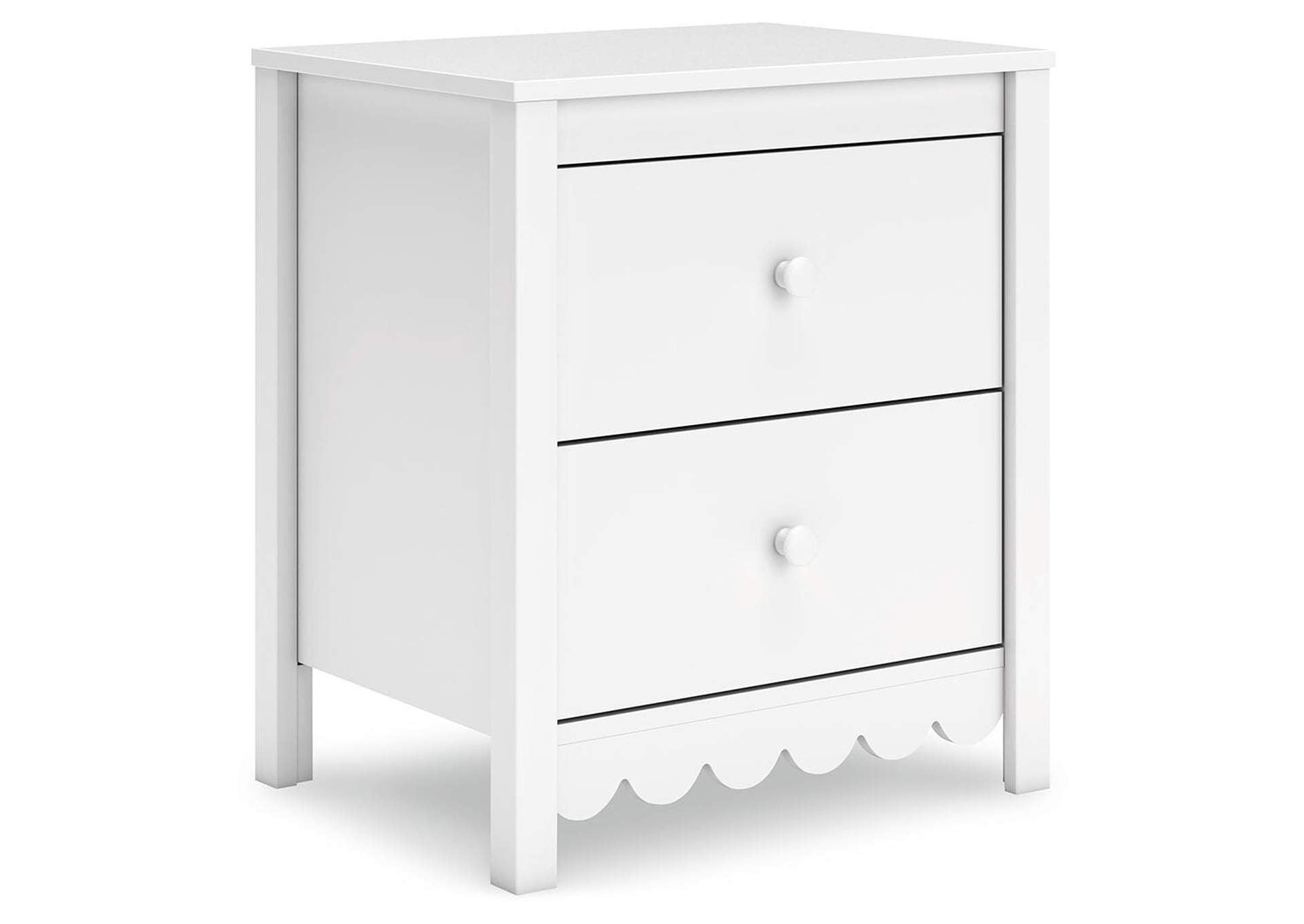 Hallityn Twin Panel Headboard, Dresser and 2 Nightstands angled view