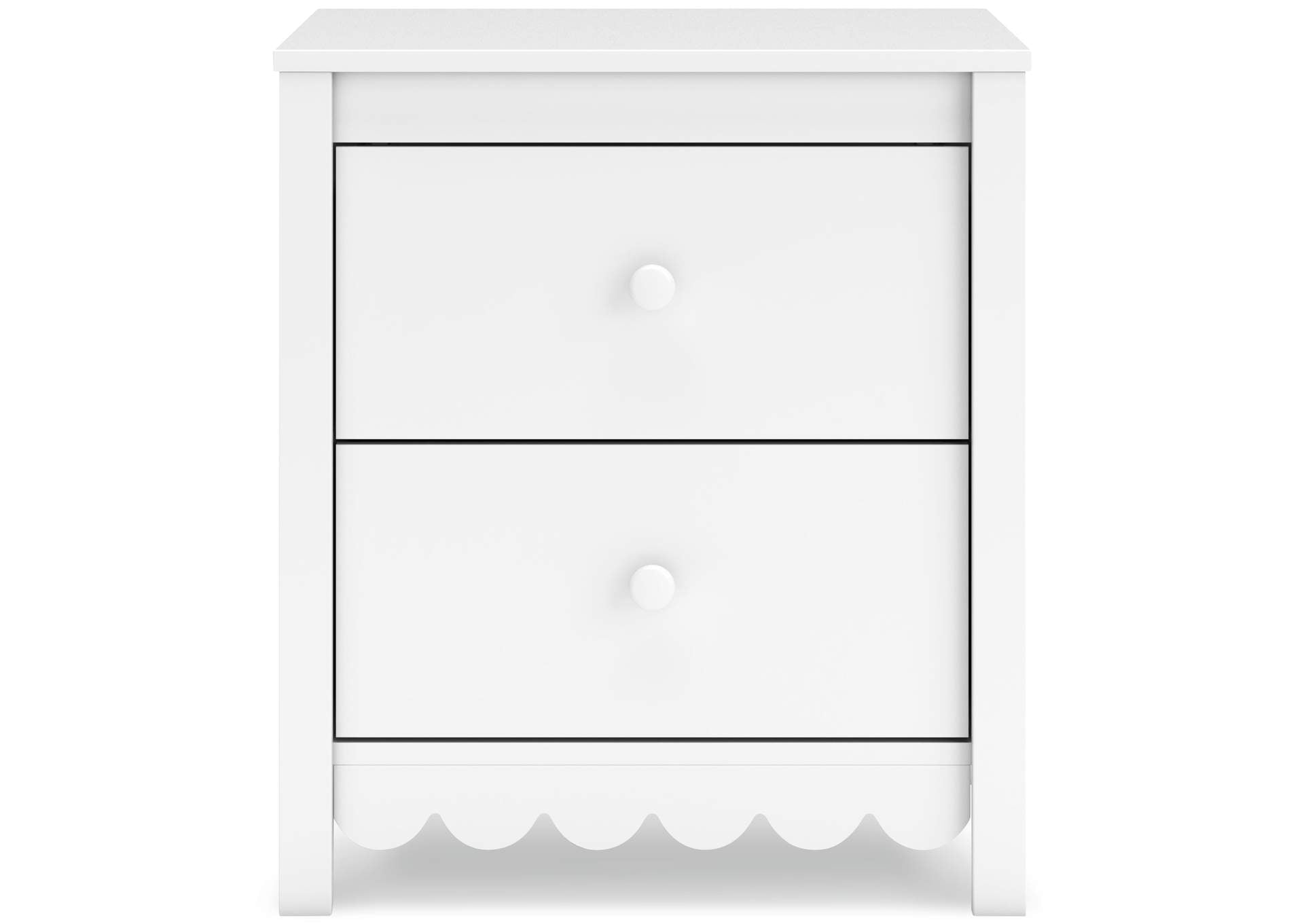 Hallityn Twin Panel Headboard, Dresser and Nightstand front view