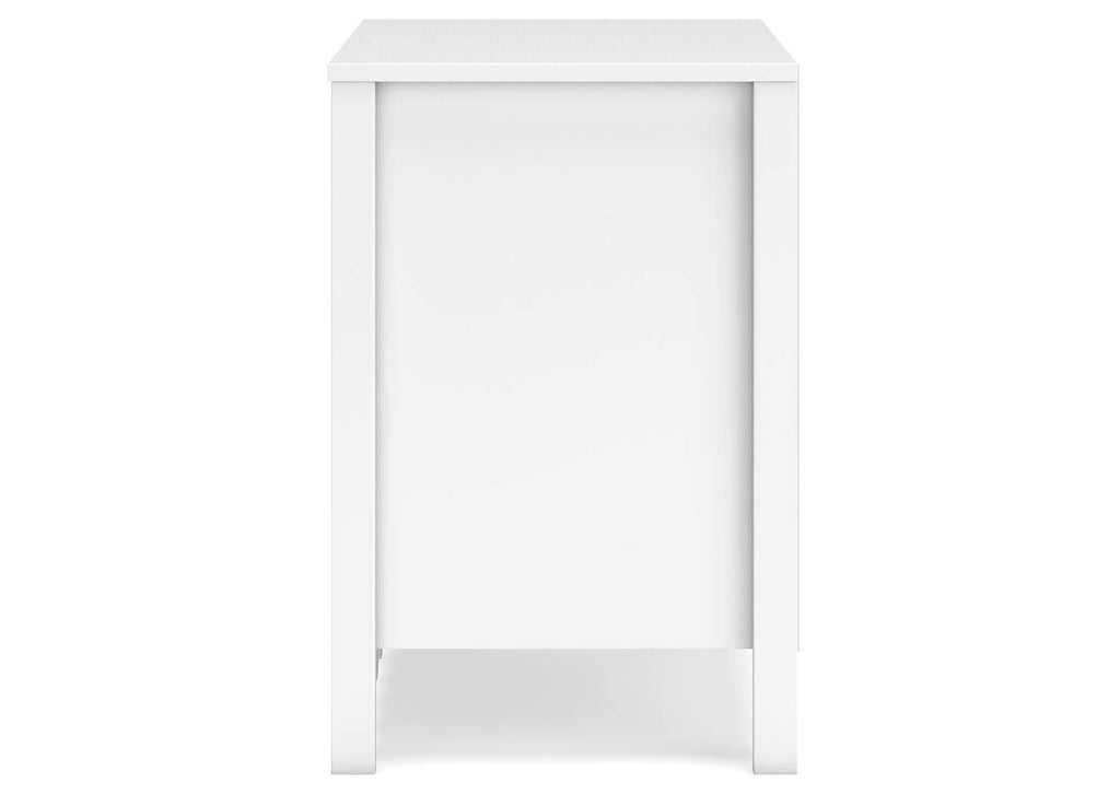 Hallityn Twin Platform Bed, Dresser, Chest and 2 Nightstands side view