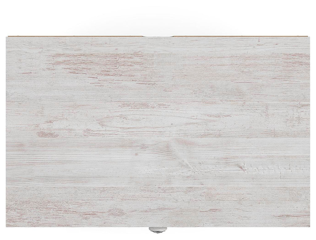 Paxberry Chest of Drawers in Whitewash, top view