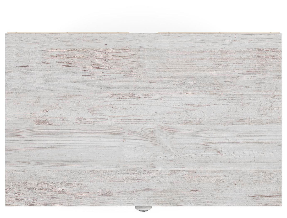 Paxberry Chest of Drawers in Whitewash, top view