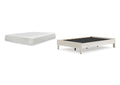 Socalle Full Platform Bed with Chime 10 Inch Firm Memory Foam Mattress