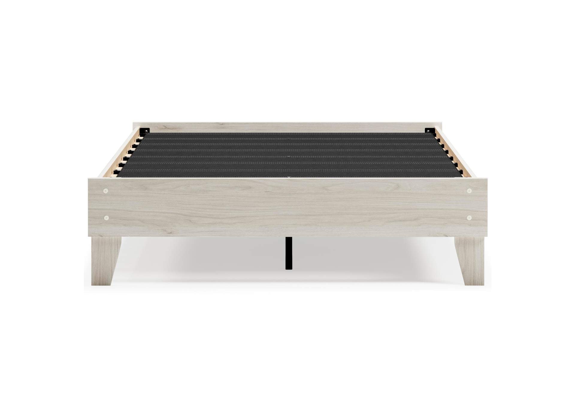 Socalle Full Platform Bed with Chime 8 Inch Firm Innerspring Mattress front view