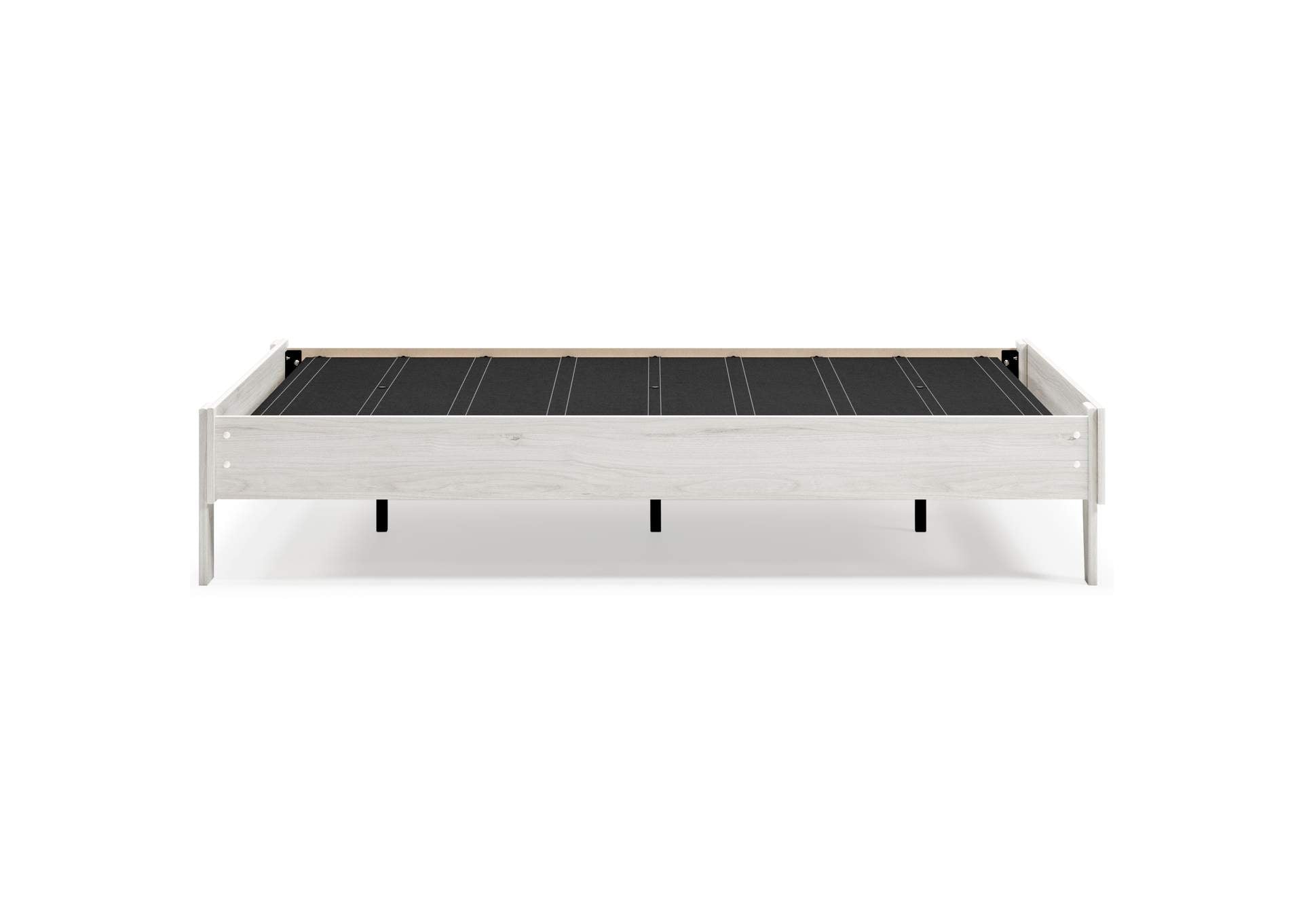 Socalle Full Platform Bed with Chime 8 Inch Firm Innerspring Mattress side view