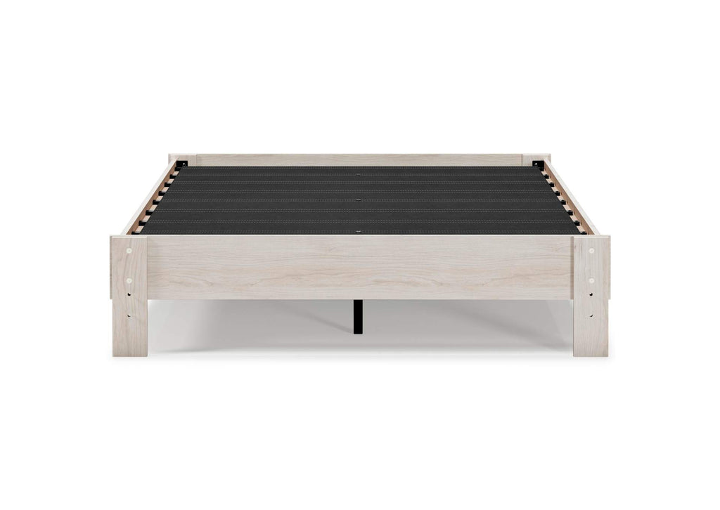 Socalle Queen Platform Bed with Chime 8 Inch Medium Memory Foam Mattress