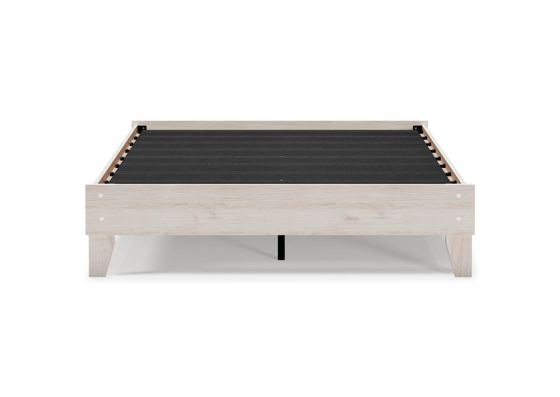 Socalle Queen Platform Bed with Chime 10 Inch Medium Hybrid Mattress front view