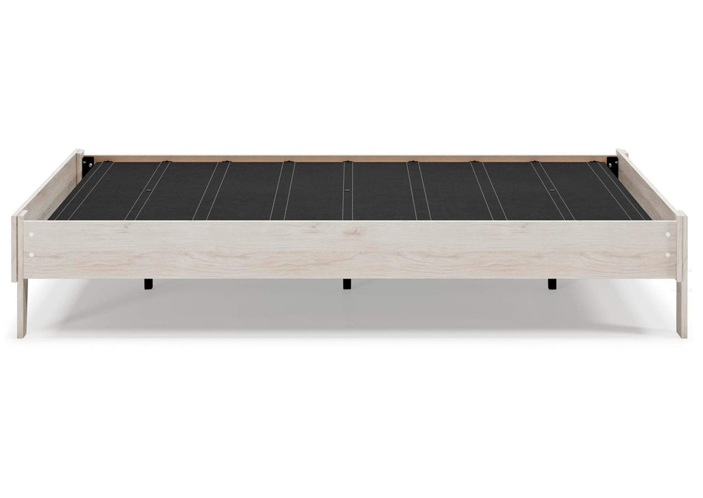 Socalle Queen Platform Bed and 2 Nightstands side view