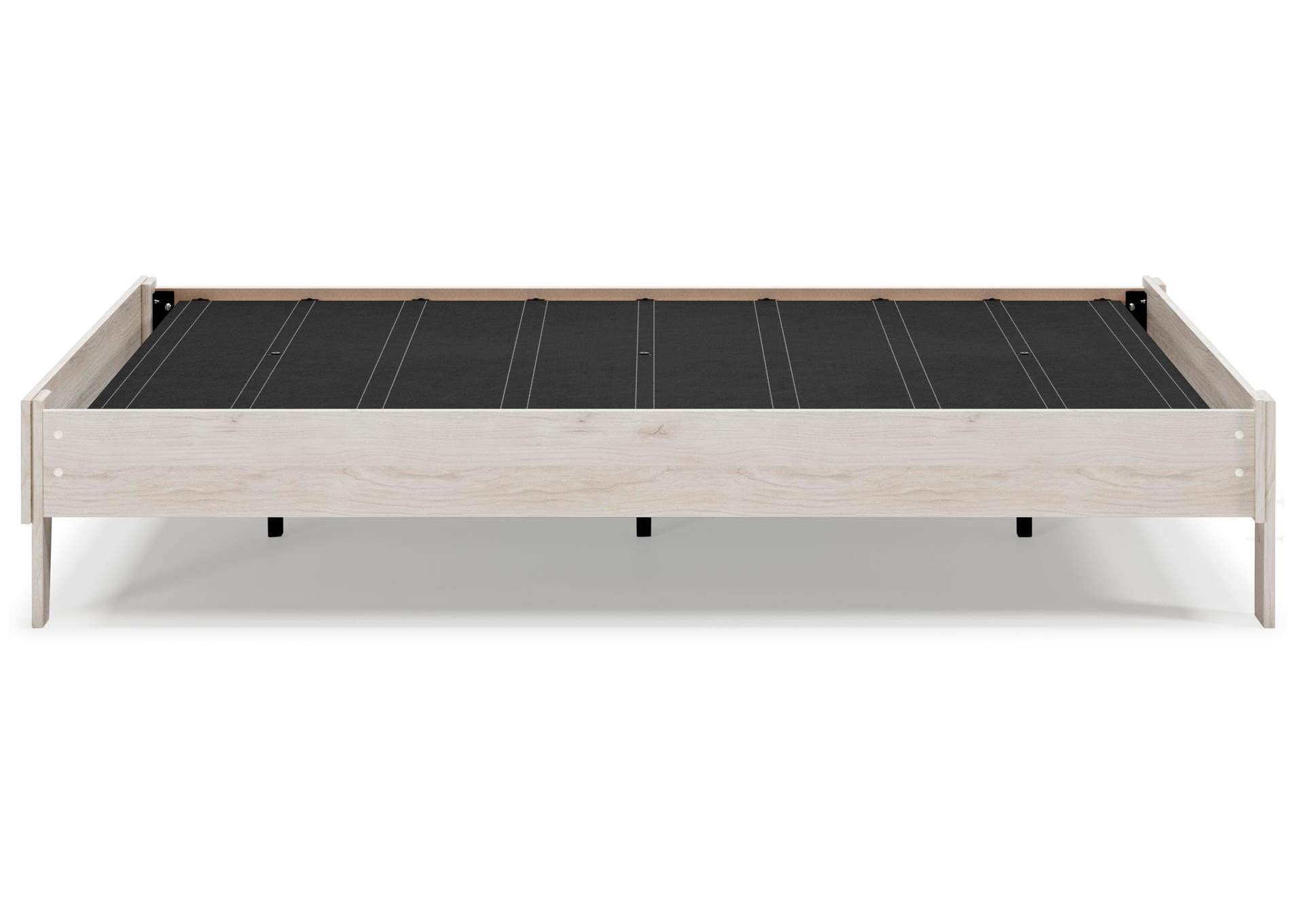 Socalle Queen Platform Bed and 2 Nightstands side view