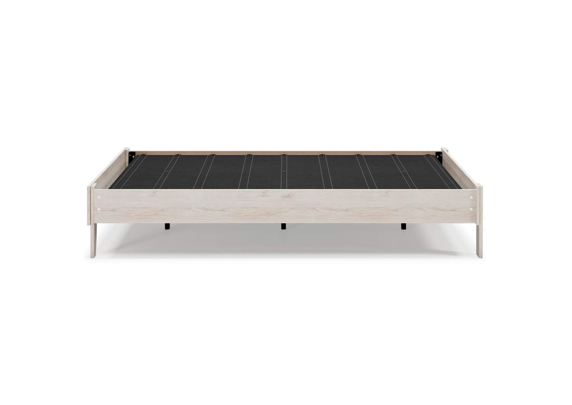 Socalle Queen Platform Bed with Chime 8 Inch Firm Innerspring Mattress side view
