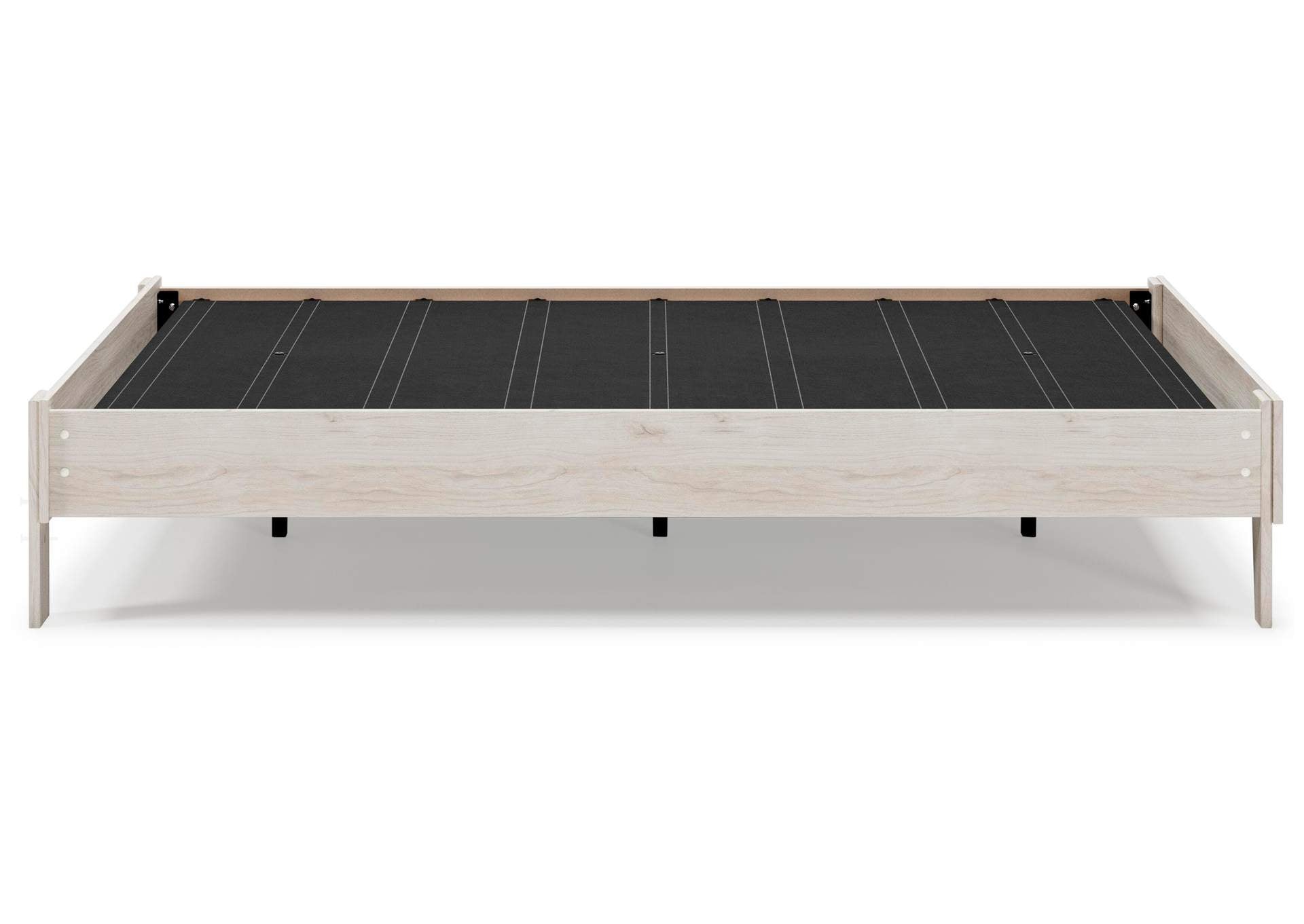 Socalle Queen Platform Bed and 2 Nightstands side view