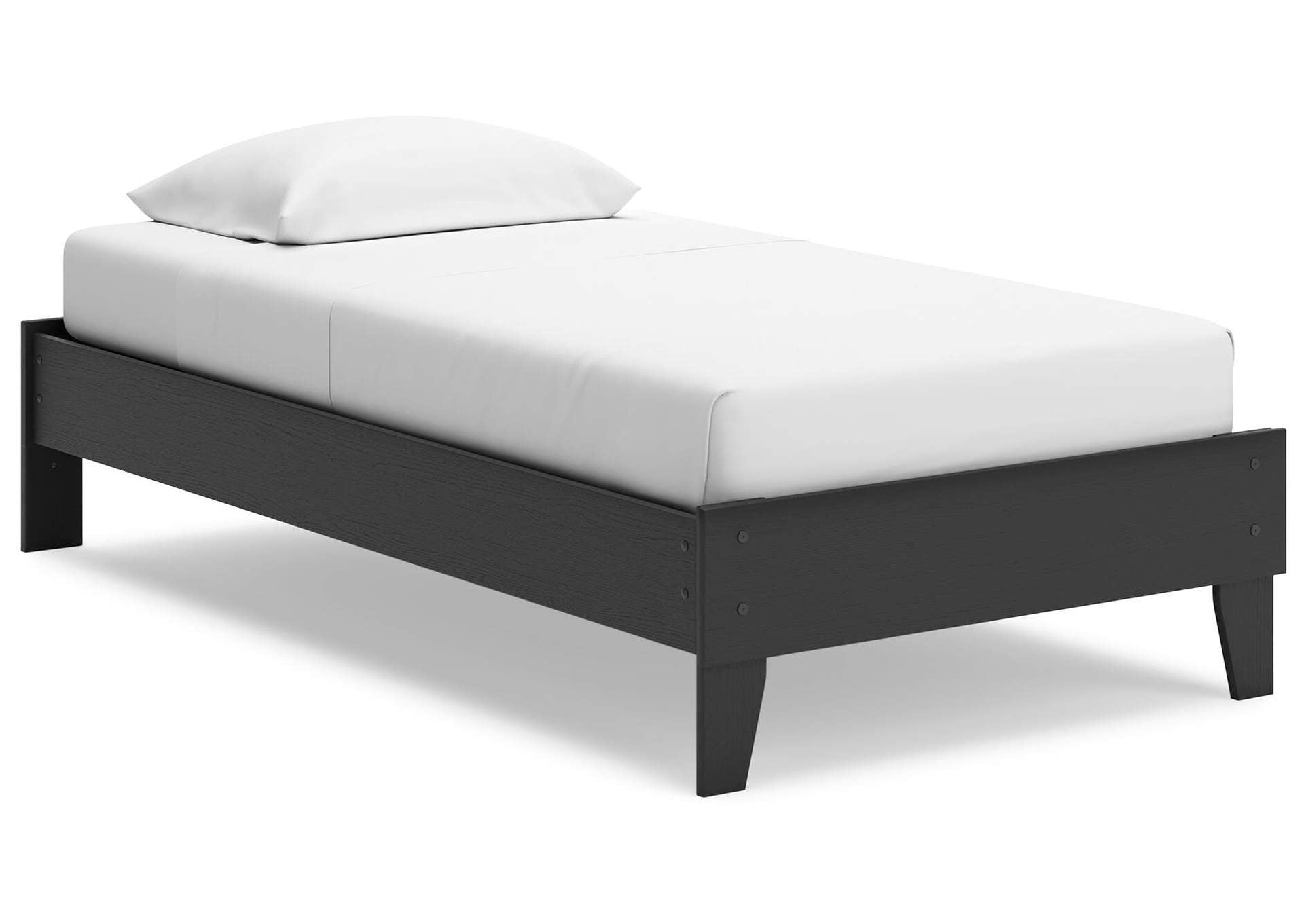 Socalle Twin Platform Bed, Dresser and Nightstand angled view