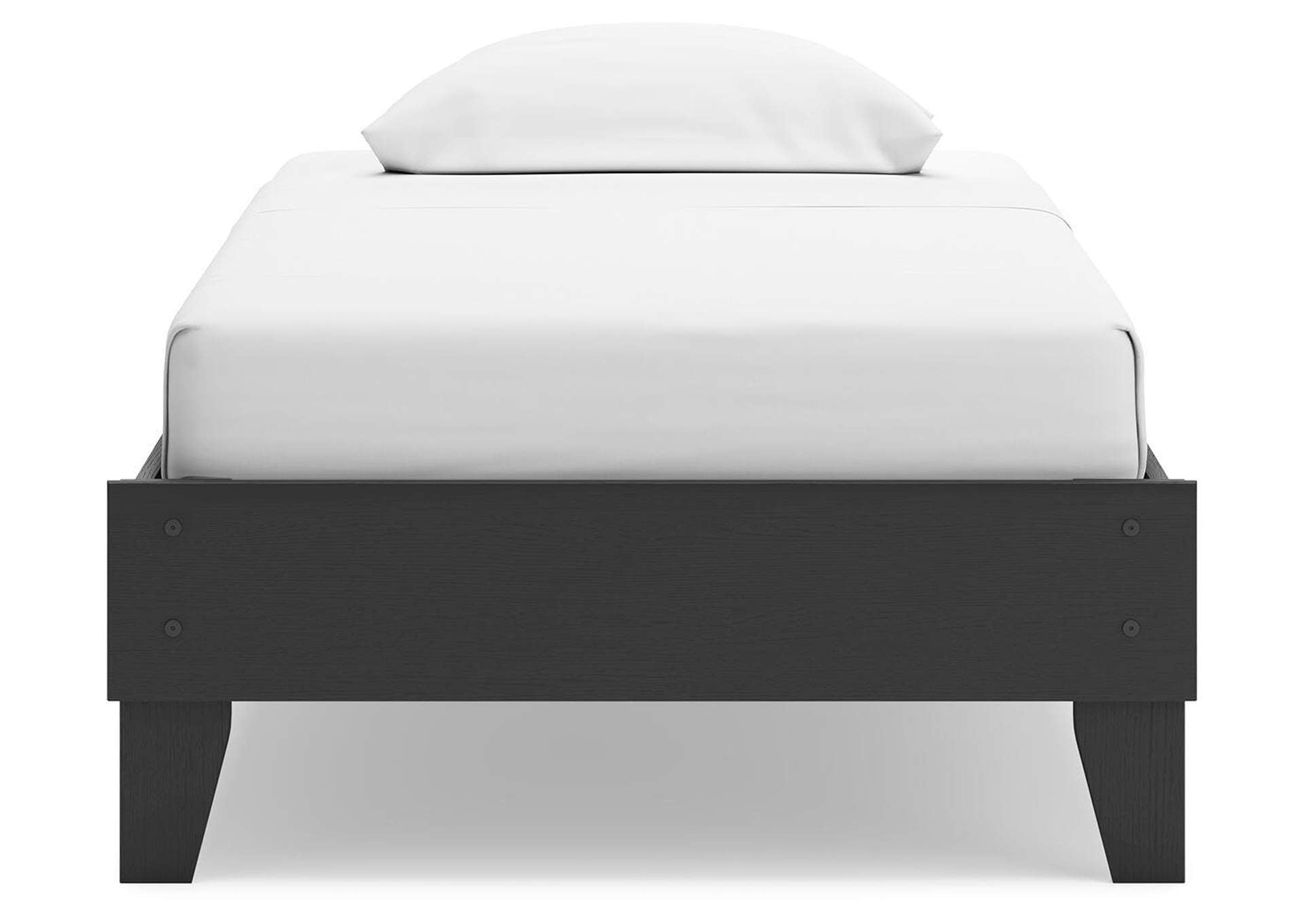 Socalle Twin Platform Bed, Dresser and Chest front view