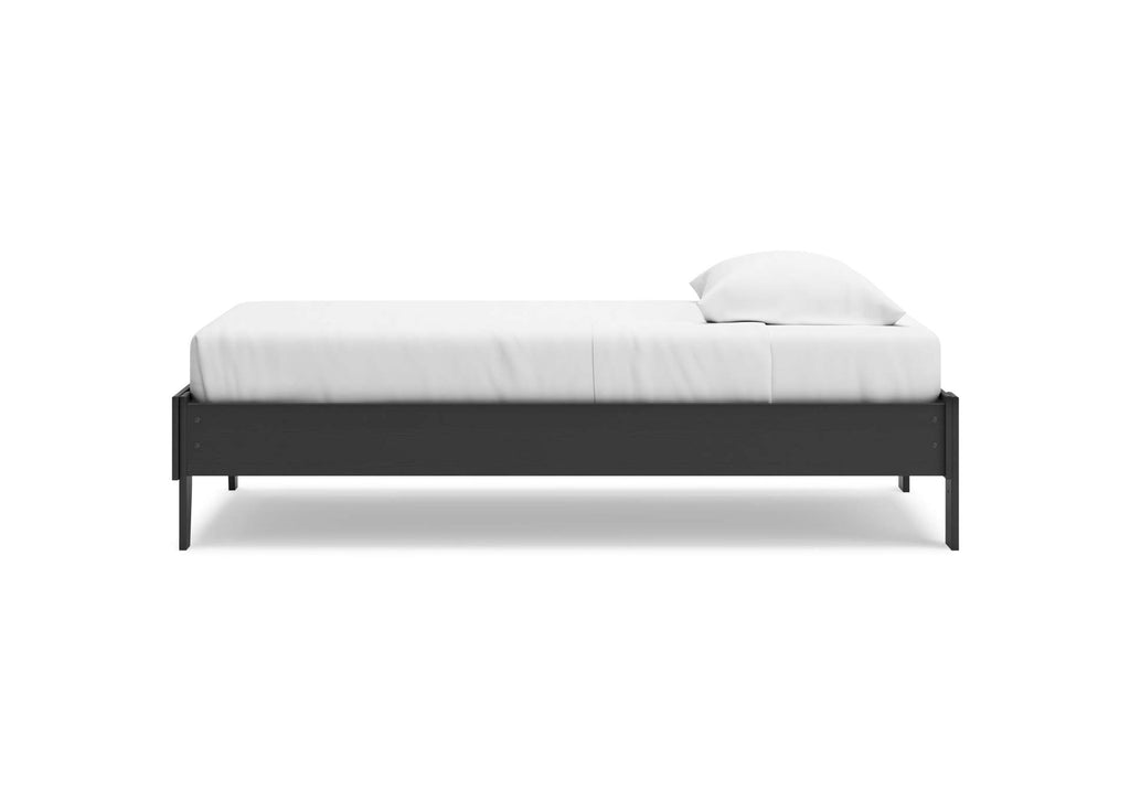 Socalle Twin Platform Bed, Dresser and Chest side view