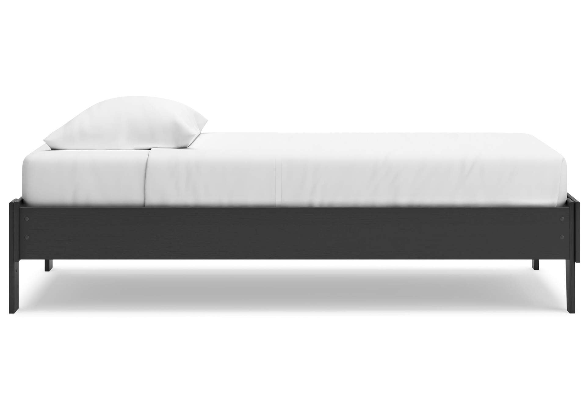 Socalle Twin Platform Bed, Dresser, Chest and Nightstand side view