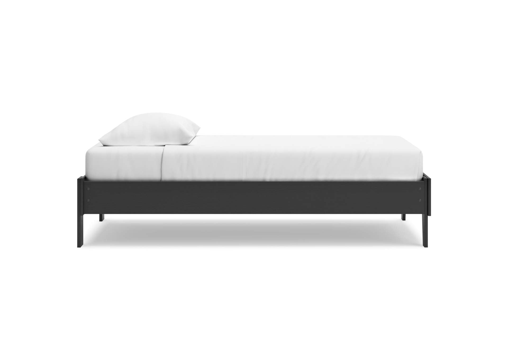 Socalle Twin Platform Bed, Dresser and Chest side view