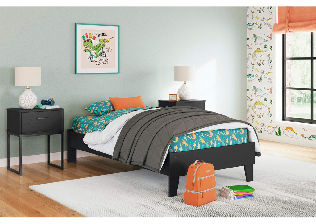 Socalle Twin Platform Bed and Dresser