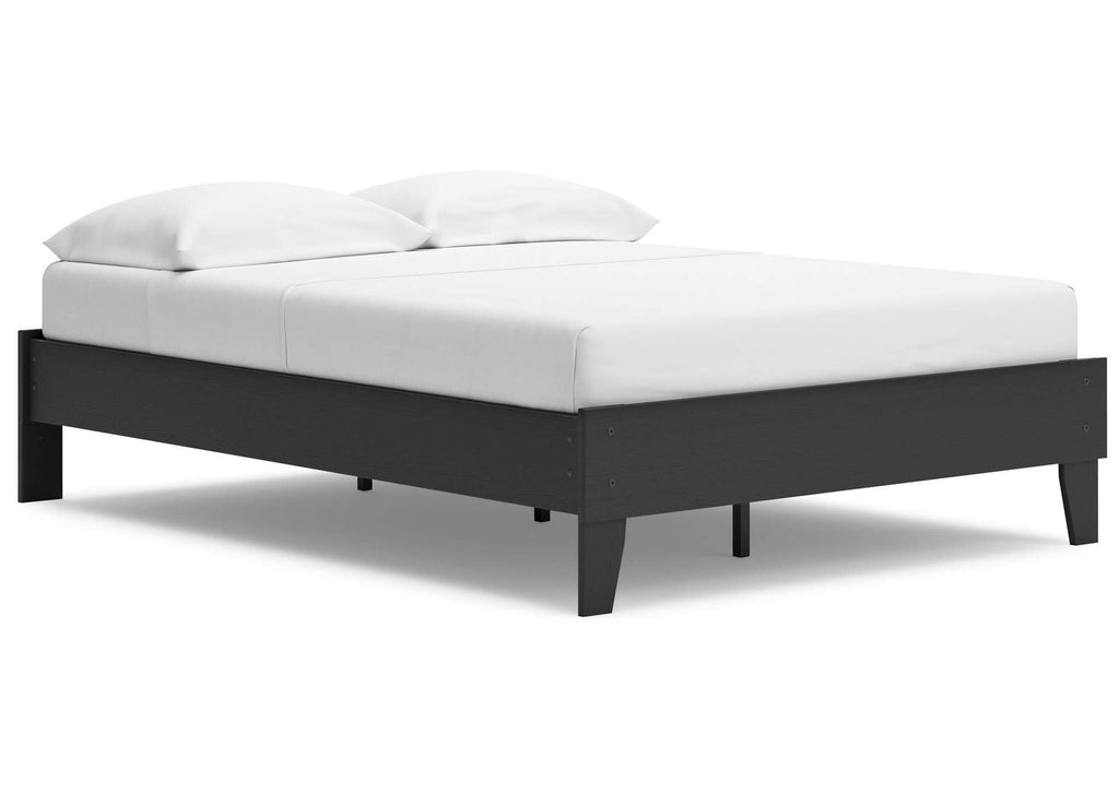 Socalle Full Platform Bed, Dresser and Chest angled view