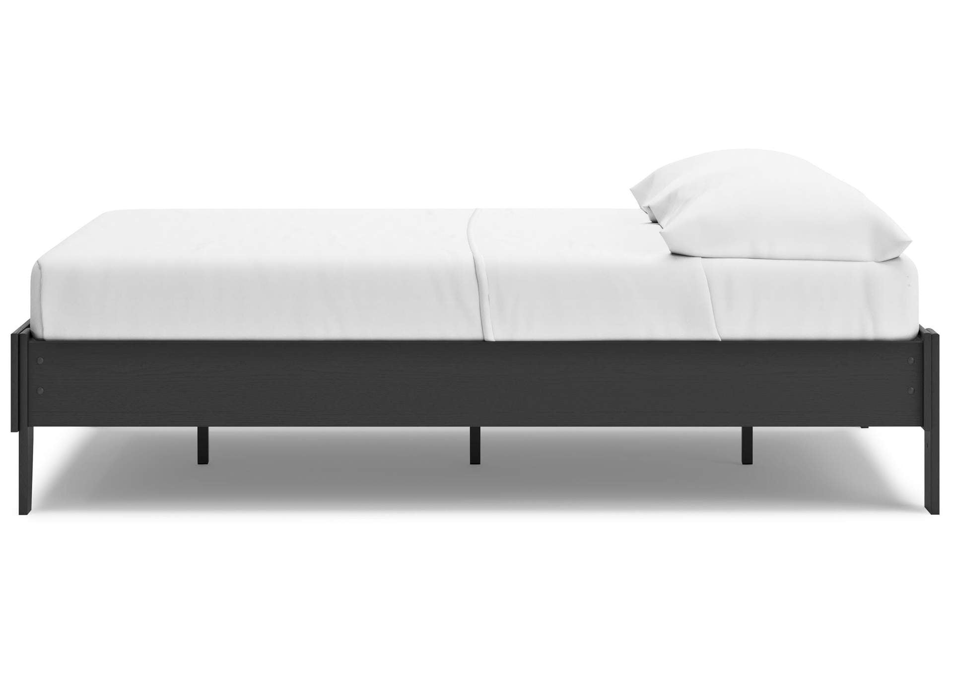 Socalle Full Platform Bed and Dresser side view