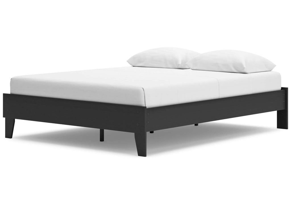 Socalle Queen Platform Bed, Dresser and Nightstand angled view
