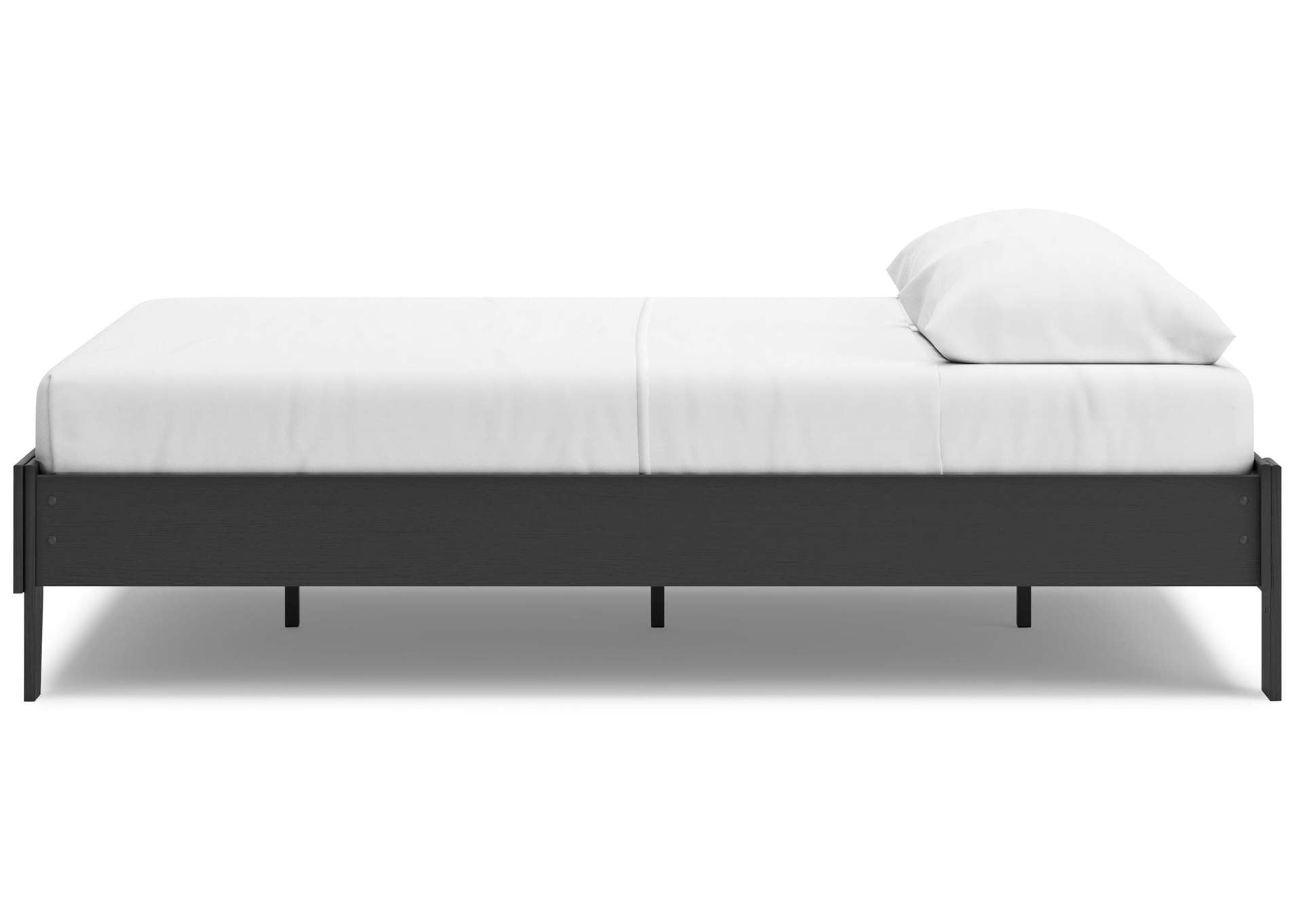 Socalle Queen Platform Bed, Dresser and Chest side view