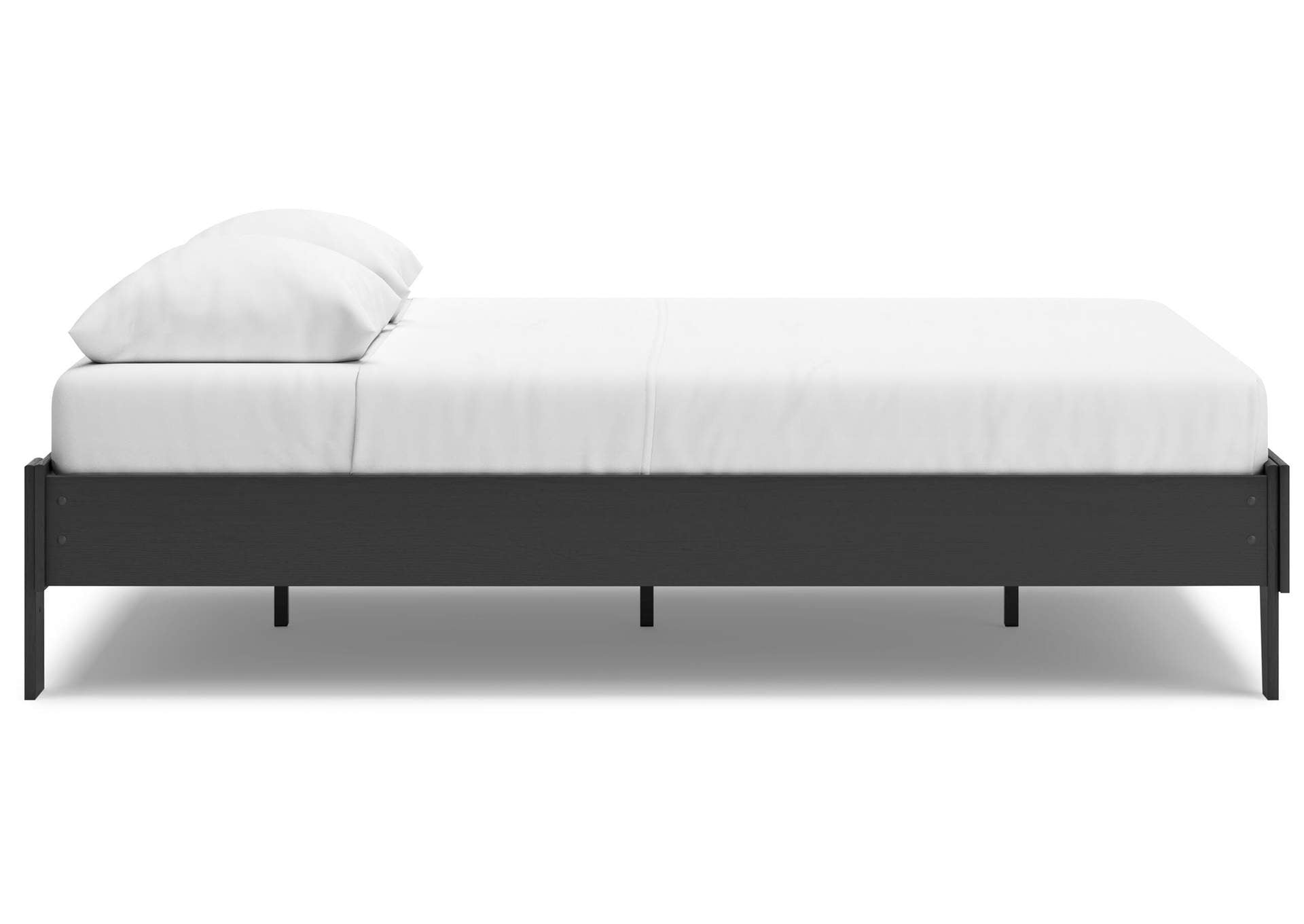 Socalle Queen Platform Bed and Dresser side view