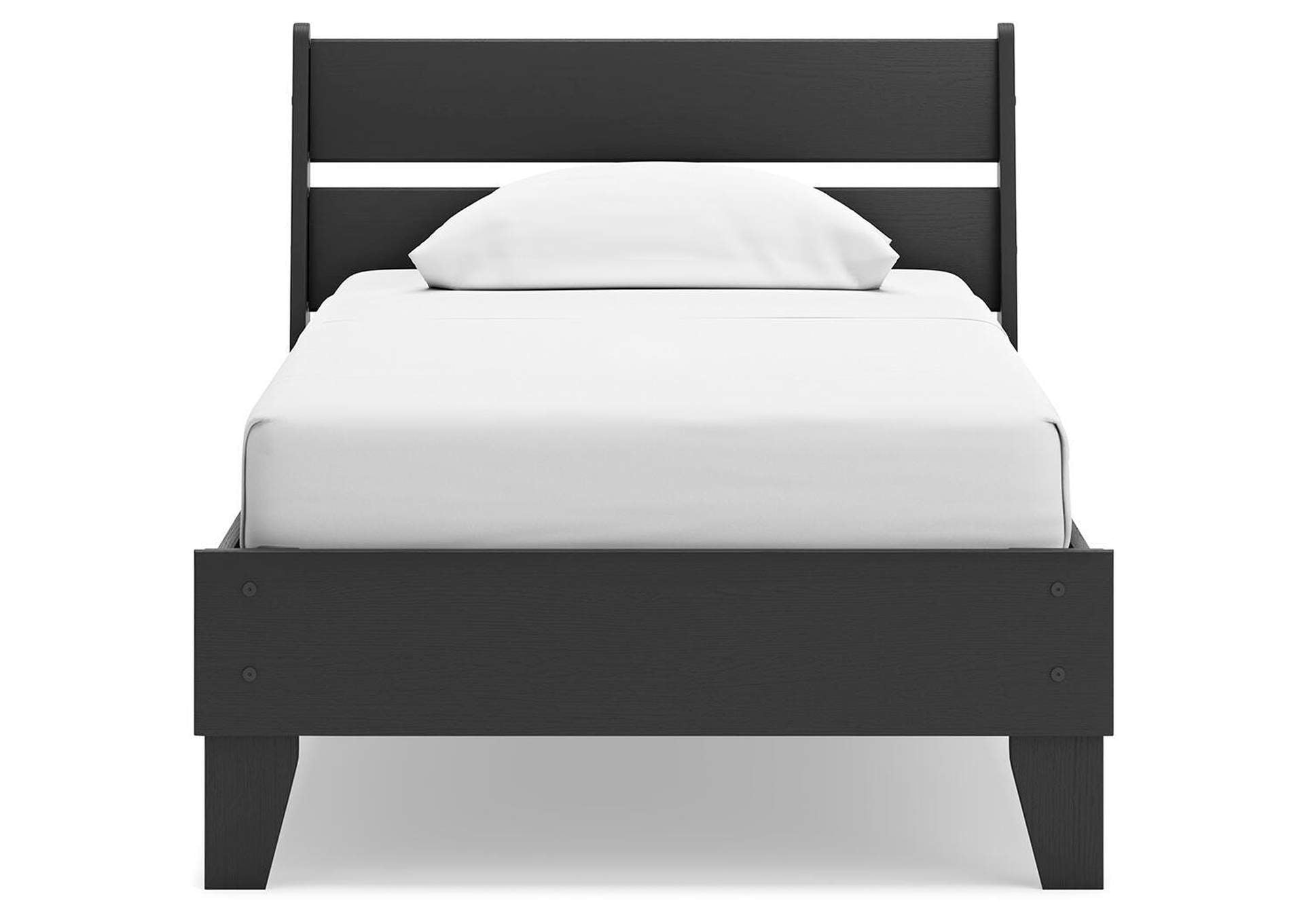 Socalle Twin Panel Platform Bed, Dresser and Chest front view